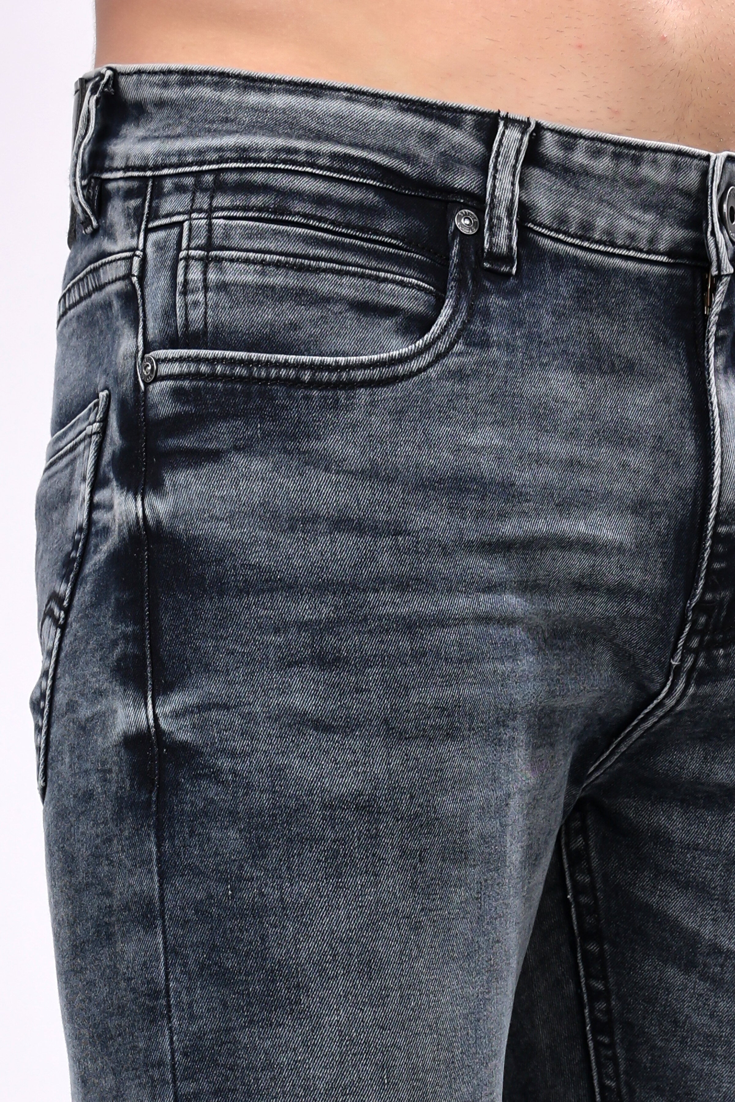 Stylox Slim Fit Denim Jeans - Light Grey,