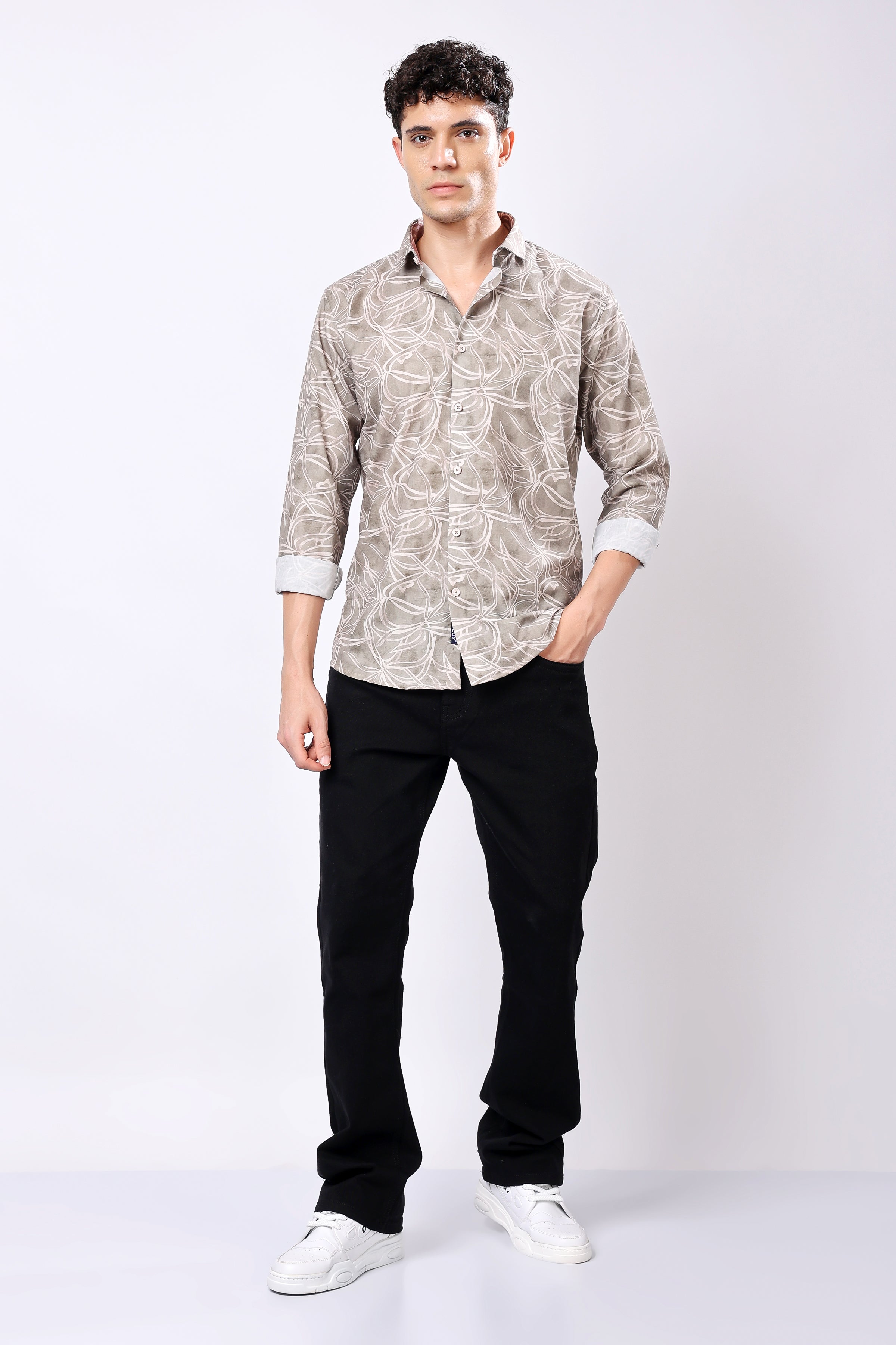 Stylox Printed Full Sleeve Casual Shirt