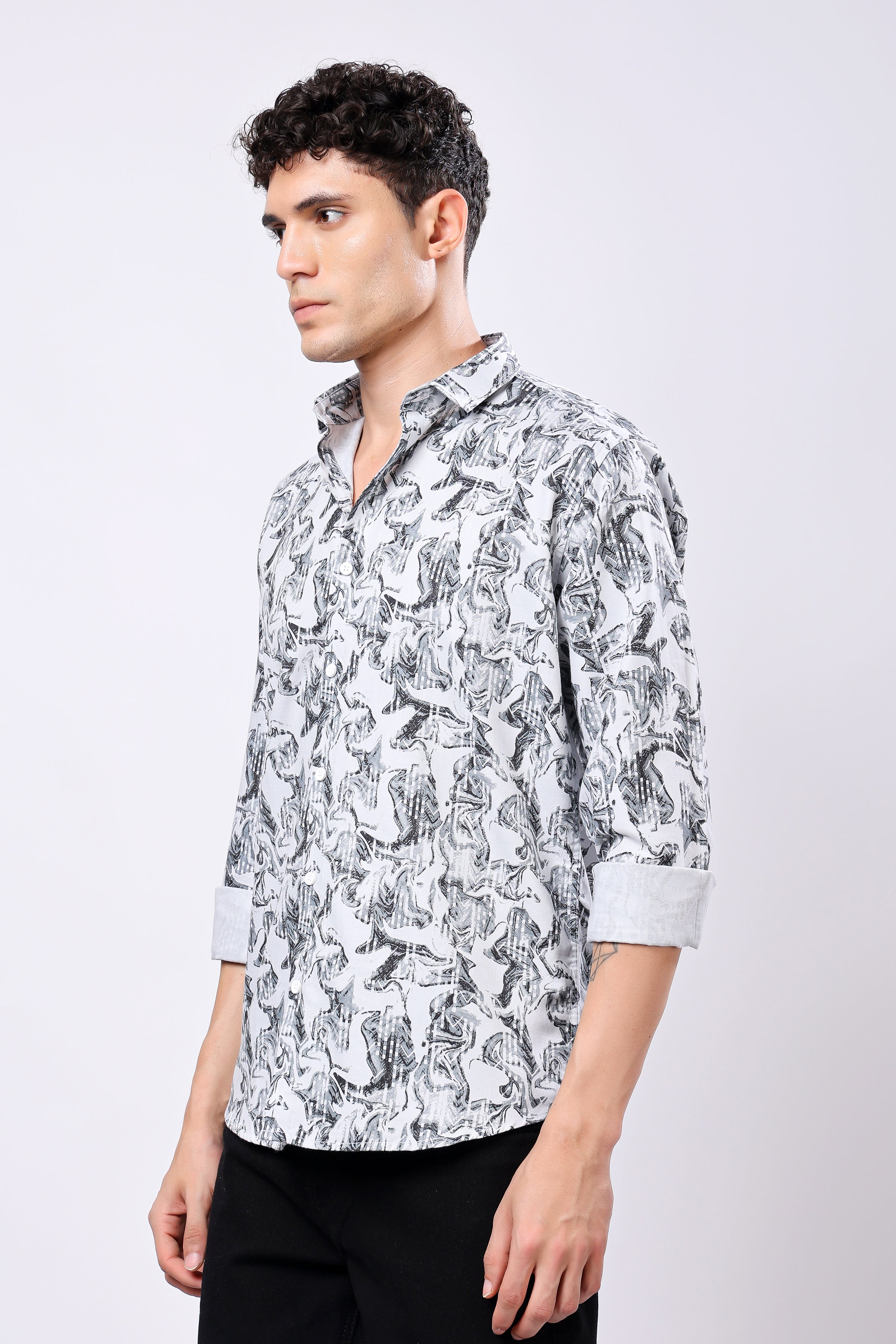 STYLOX Printed Full Sleeve Casual Shirt