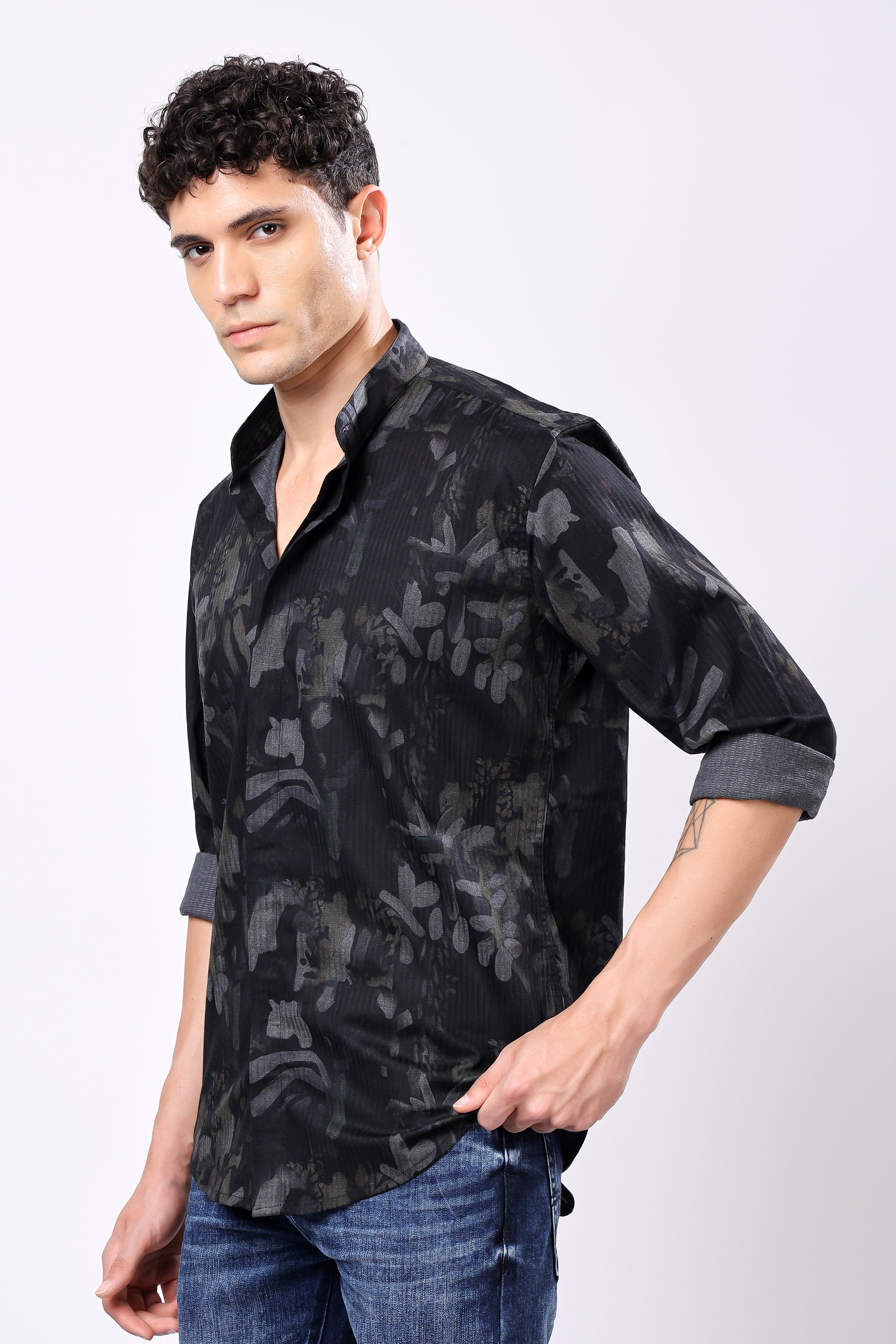 Stylox Printed Full Sleeve Casual Shirt For Men