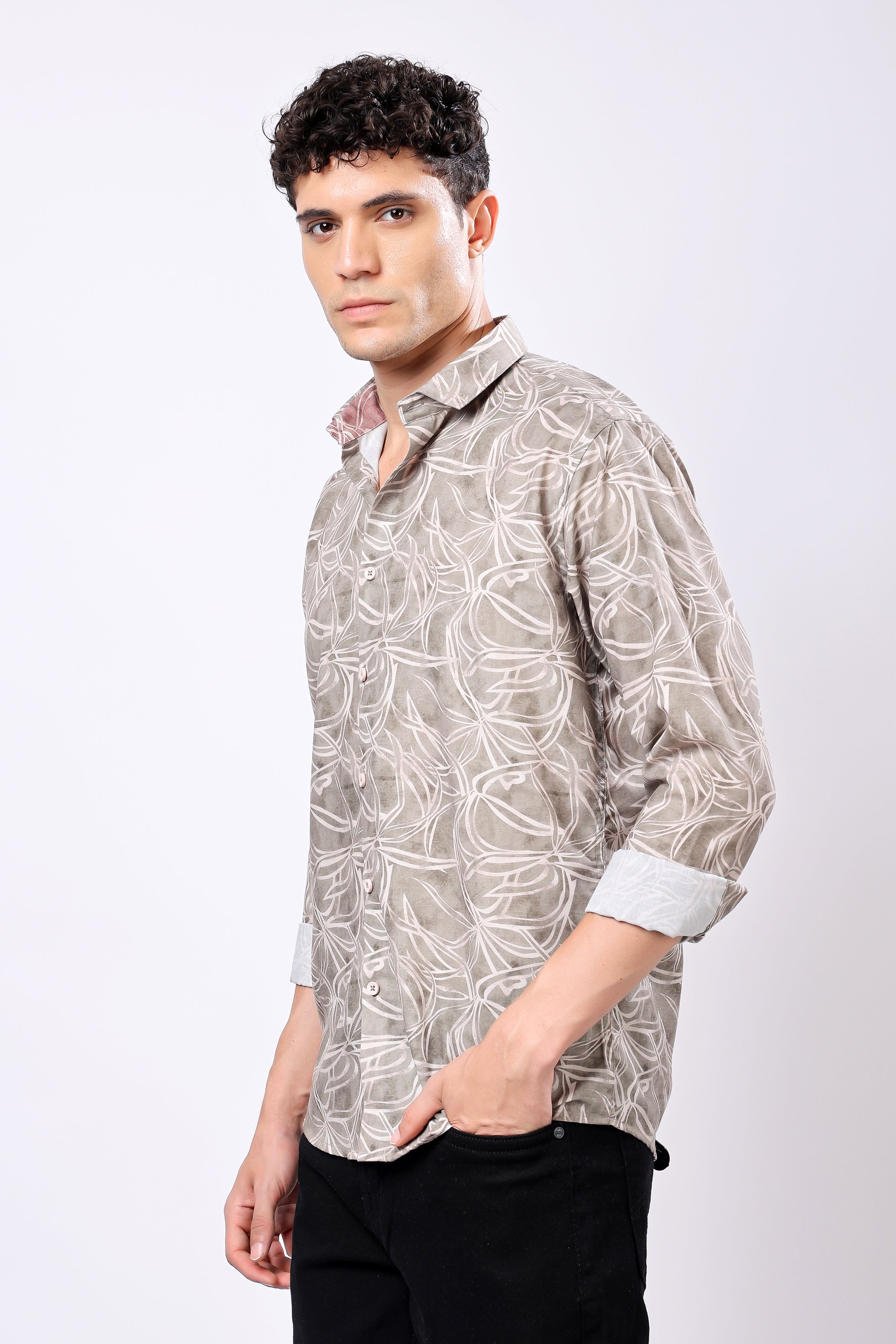 Stylox Printed Full Sleeve Casual Shirt
