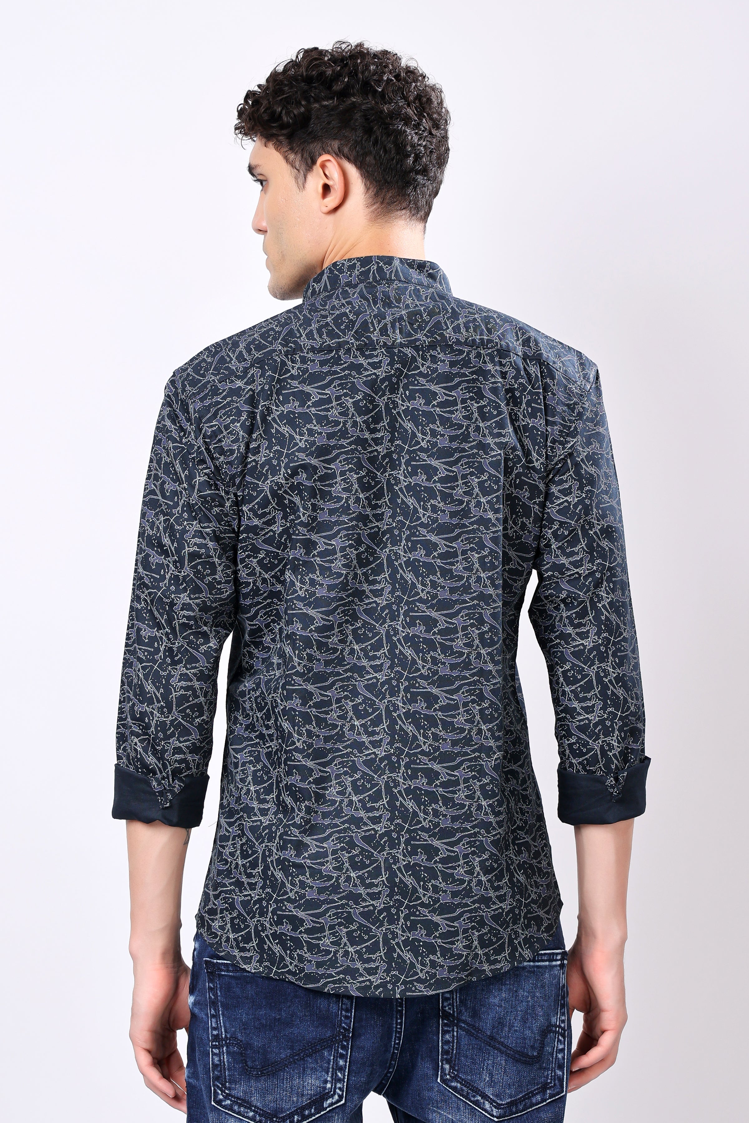 STYLOX FULL SLEEVE PRINTED CASUAL SHIRT