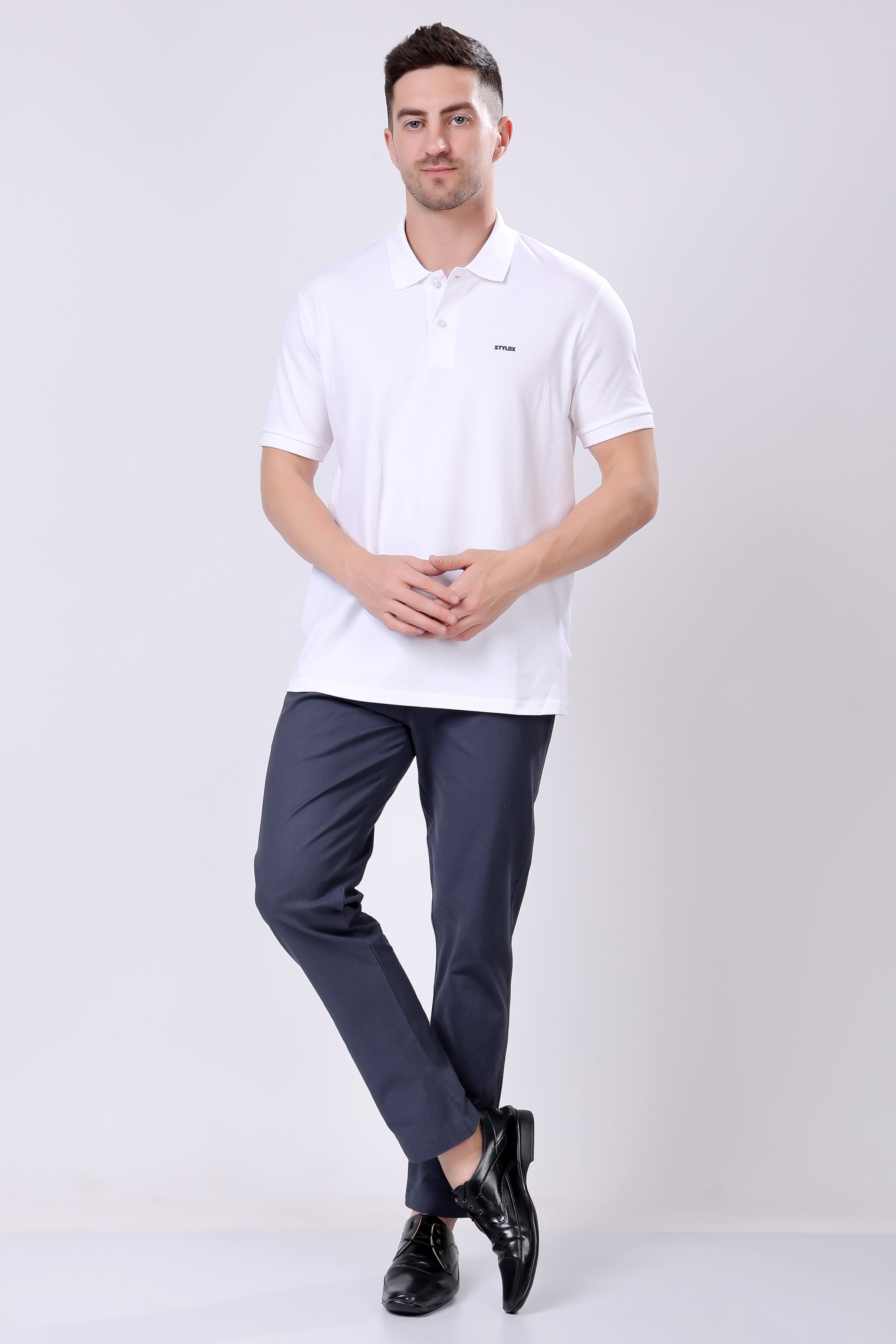 Stylox Men’s Classic Fit Trousers – Comfortable Formal & Casual Wear