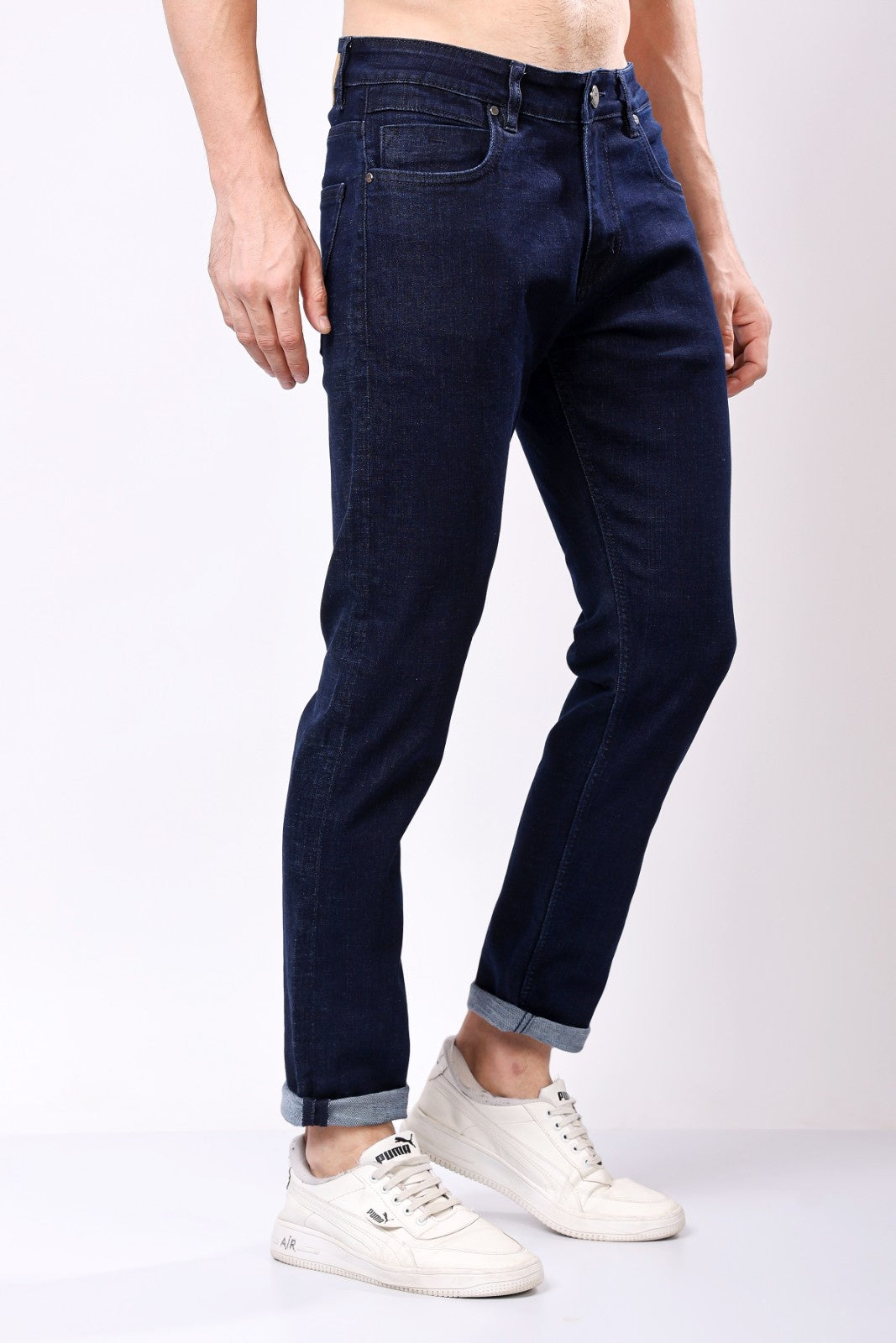 Stylox Slim Fit Denim Jeans - Dark Blue,