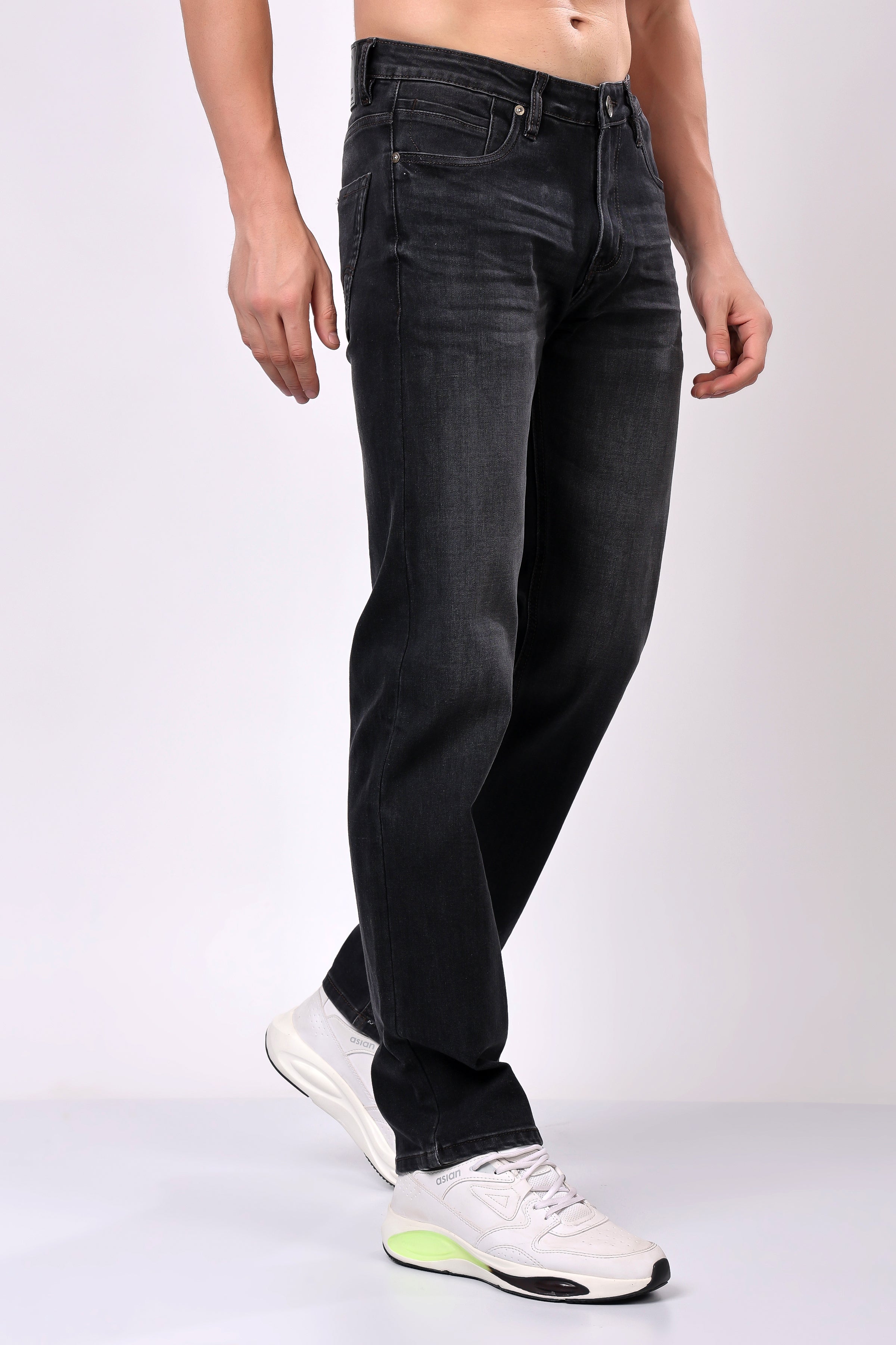 Stylox Comfort Fit Denim Jeans for Men | Grey |