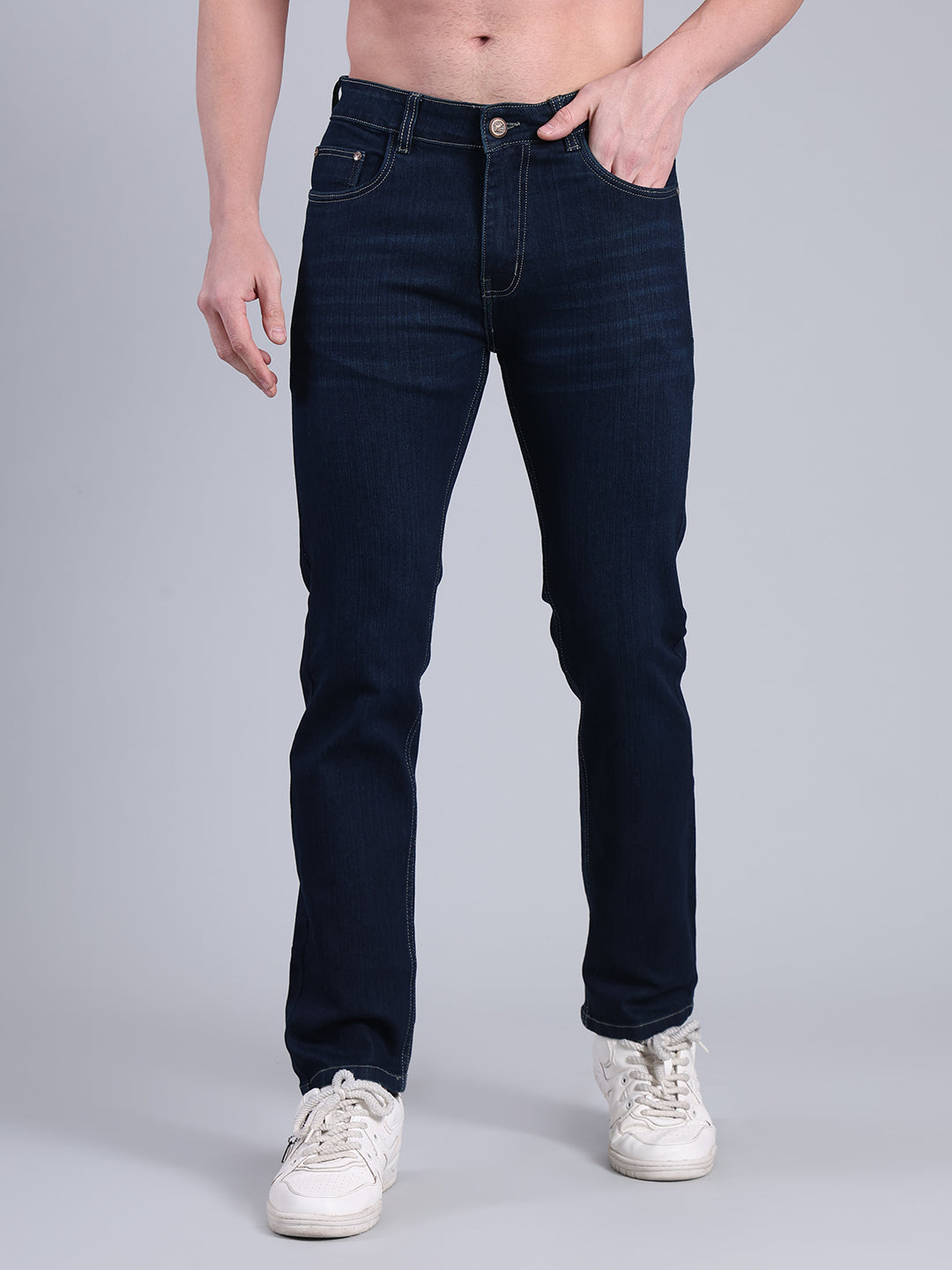 Stylox Men’s Slim Fit Jeans | Mid Rise Stretch Denim with Clean Wash for Everyday Style
