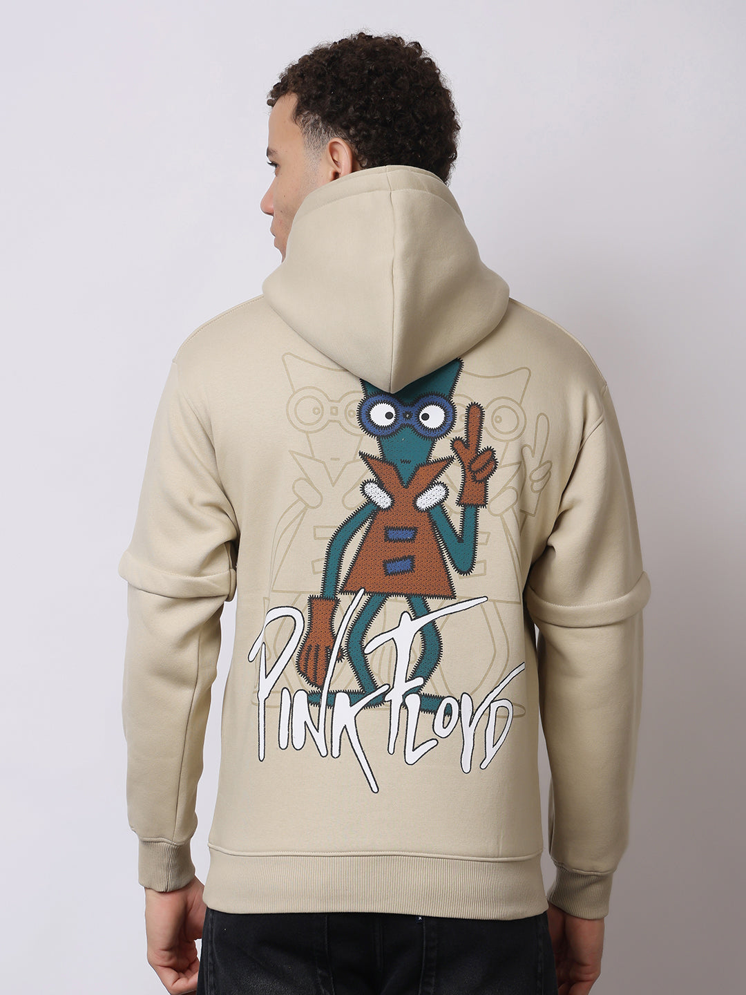 Stylox Men’s Graphic Winter Hoodie – Floyd Printed Pullover with Kangaroo Pocket & Warm Fleece Fabric