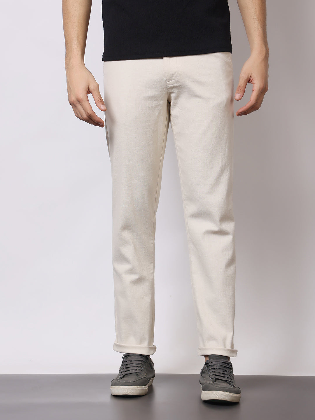 Stylox Men’s Premium Regular Fit Cotton Trousers – Casual & Formal Pants | Breathable Everyday Wear - Stylox