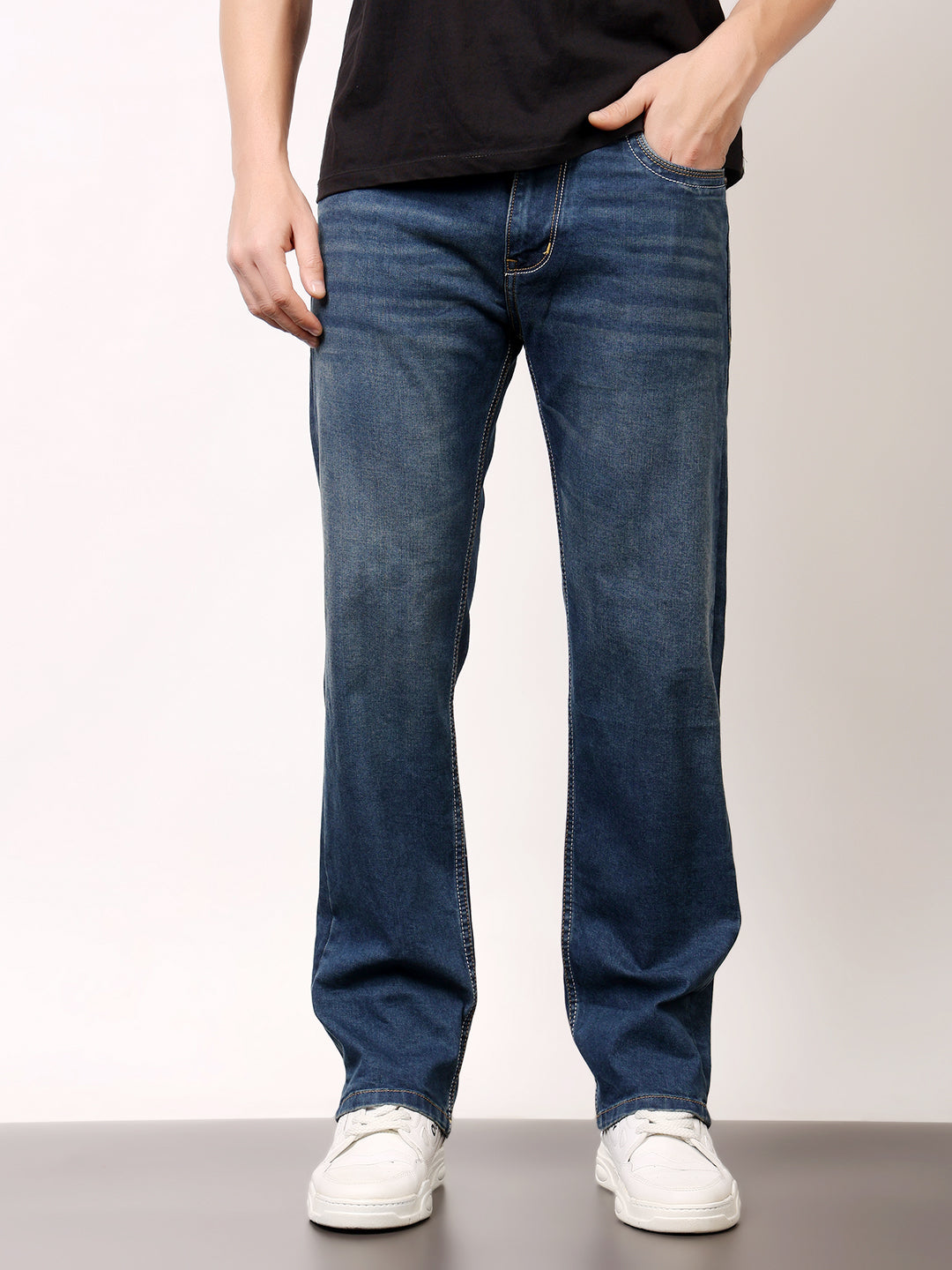 Stylox Comfort Fit Solid Men’s Jeans – Relaxed Style & All-Day Comfort J-11