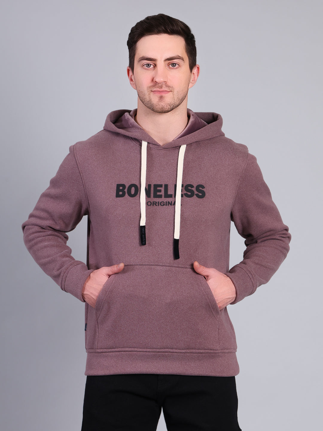 Stylox Men’s Winter Hooded Sweatshirt | Printed Pullover Hoodie with Kangaroo Pocket | Warm Casual Wear