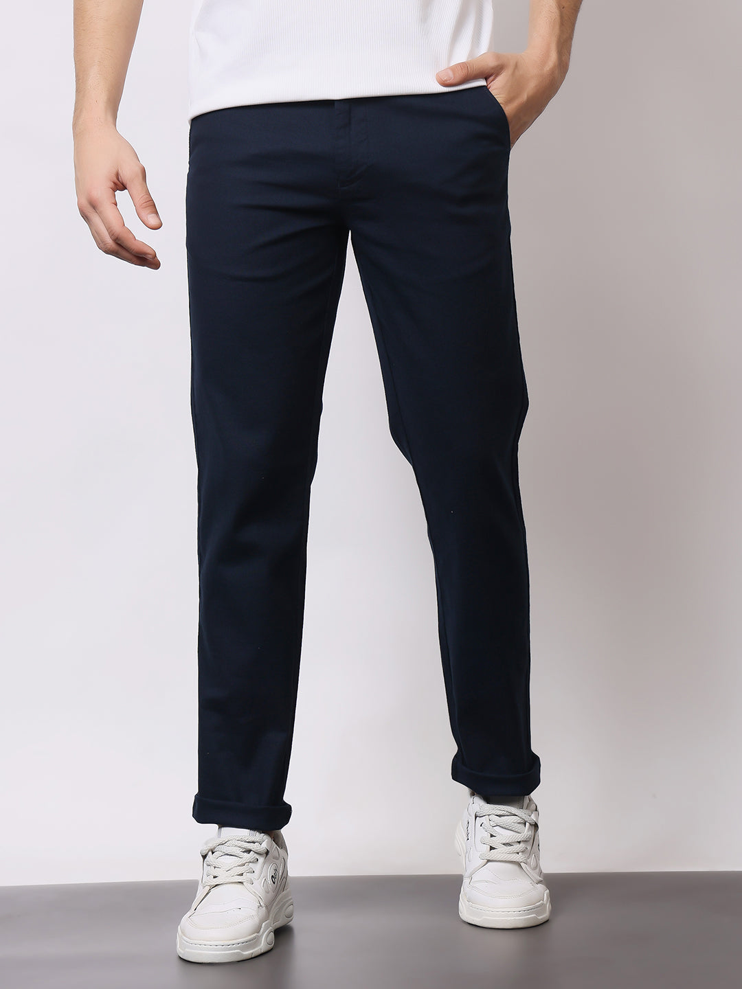 Stylox Men’s Premium Regular Fit Cotton Trousers – Casual & Formal Pants | Breathable Everyday Wear - Stylox