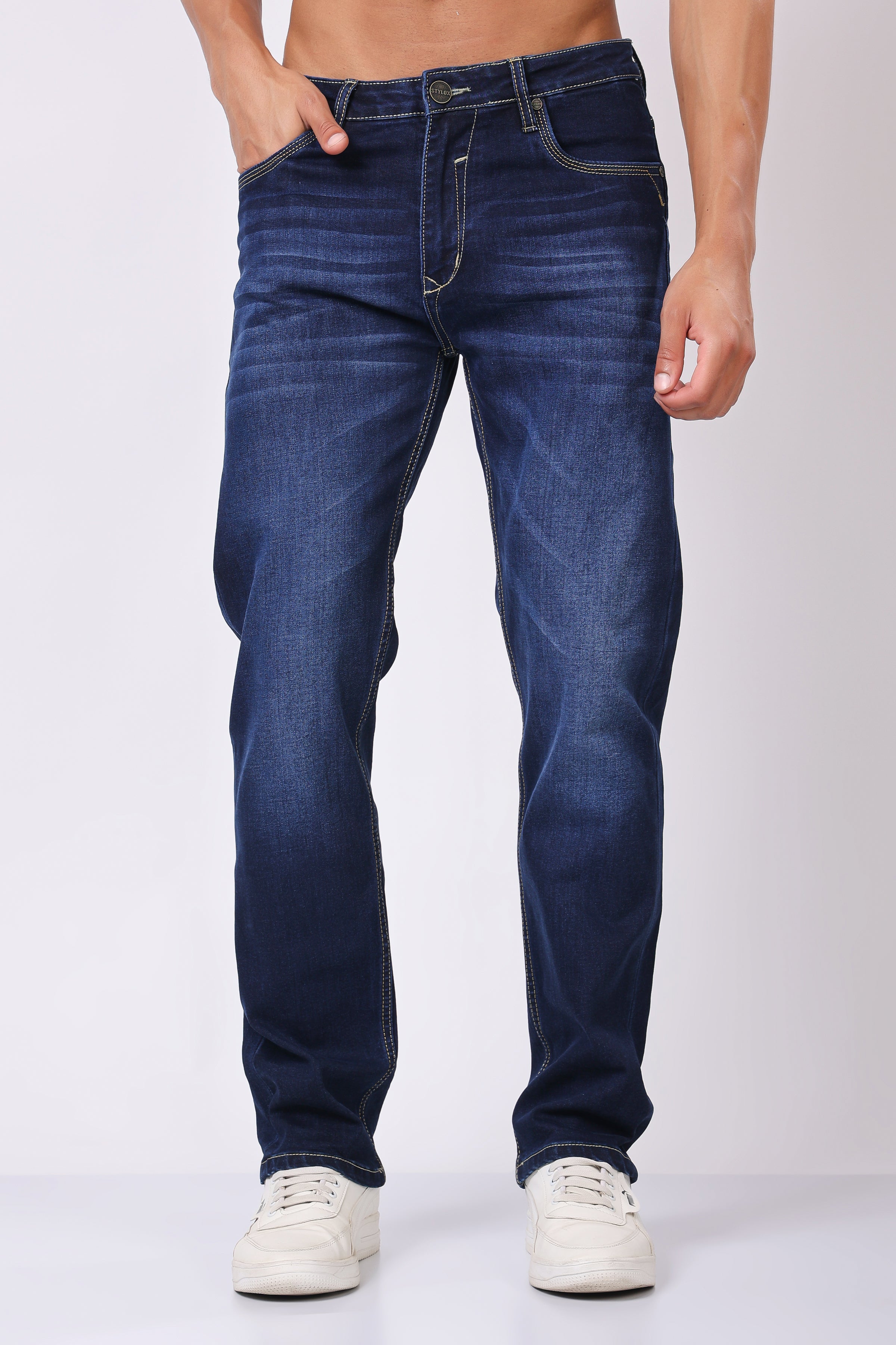 Stylox Comfort Fit Jeans for Men&