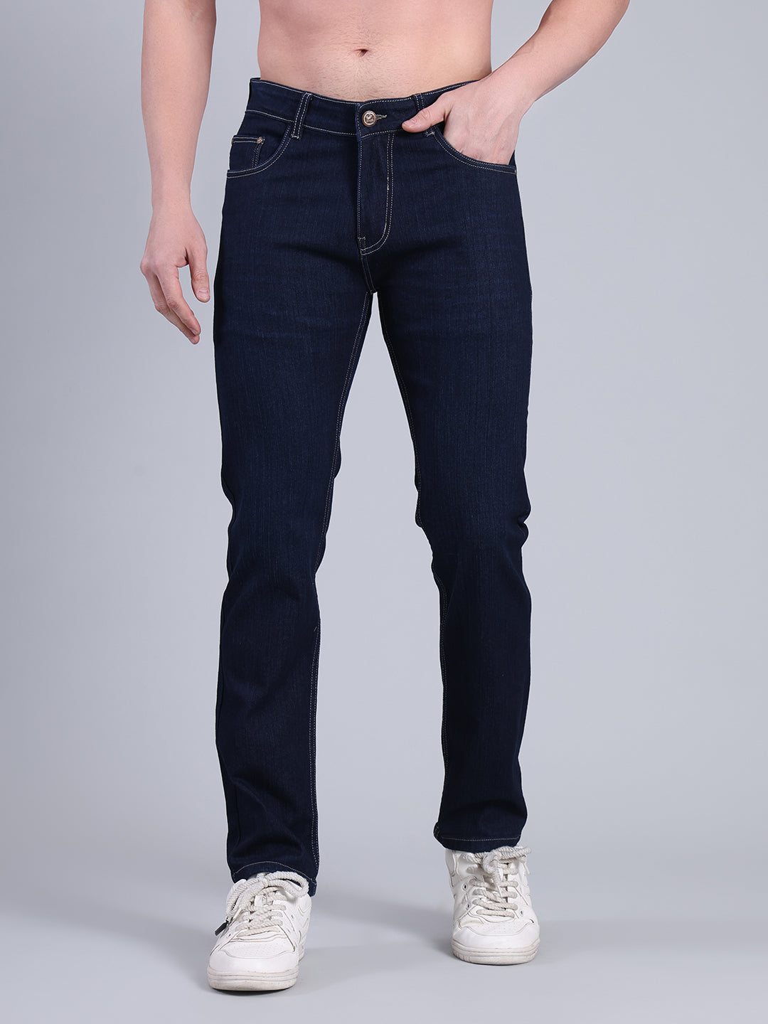 Stylox Men’s Slim Fit Jeans | Mid Rise Stretch Denim with Clean Wash for Everyday Style