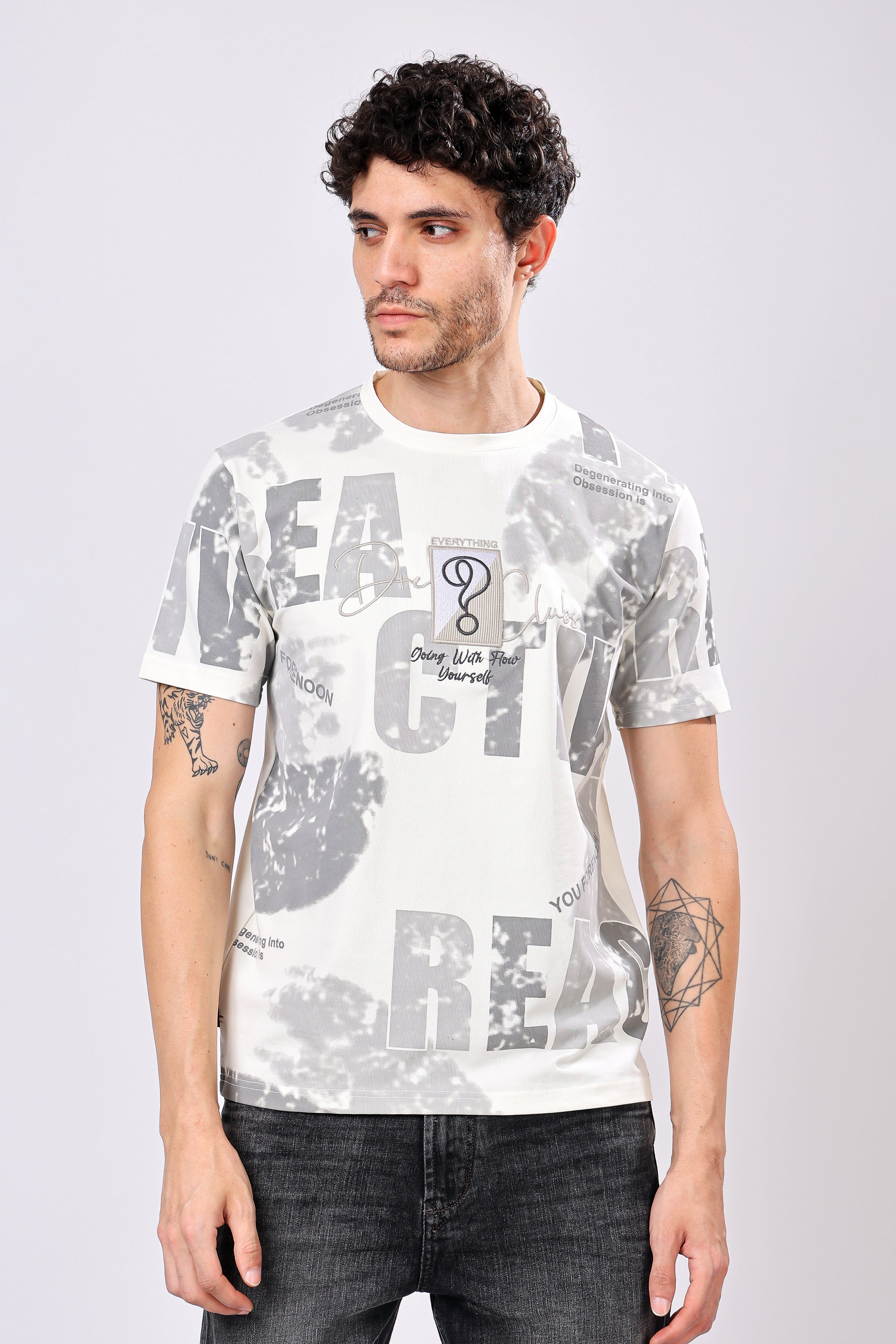 Stylox Men’s Regular Fit Round Neck Half Sleeve Printed T-Shirt | Casual Cotton Graphic Tee for Daily Wear