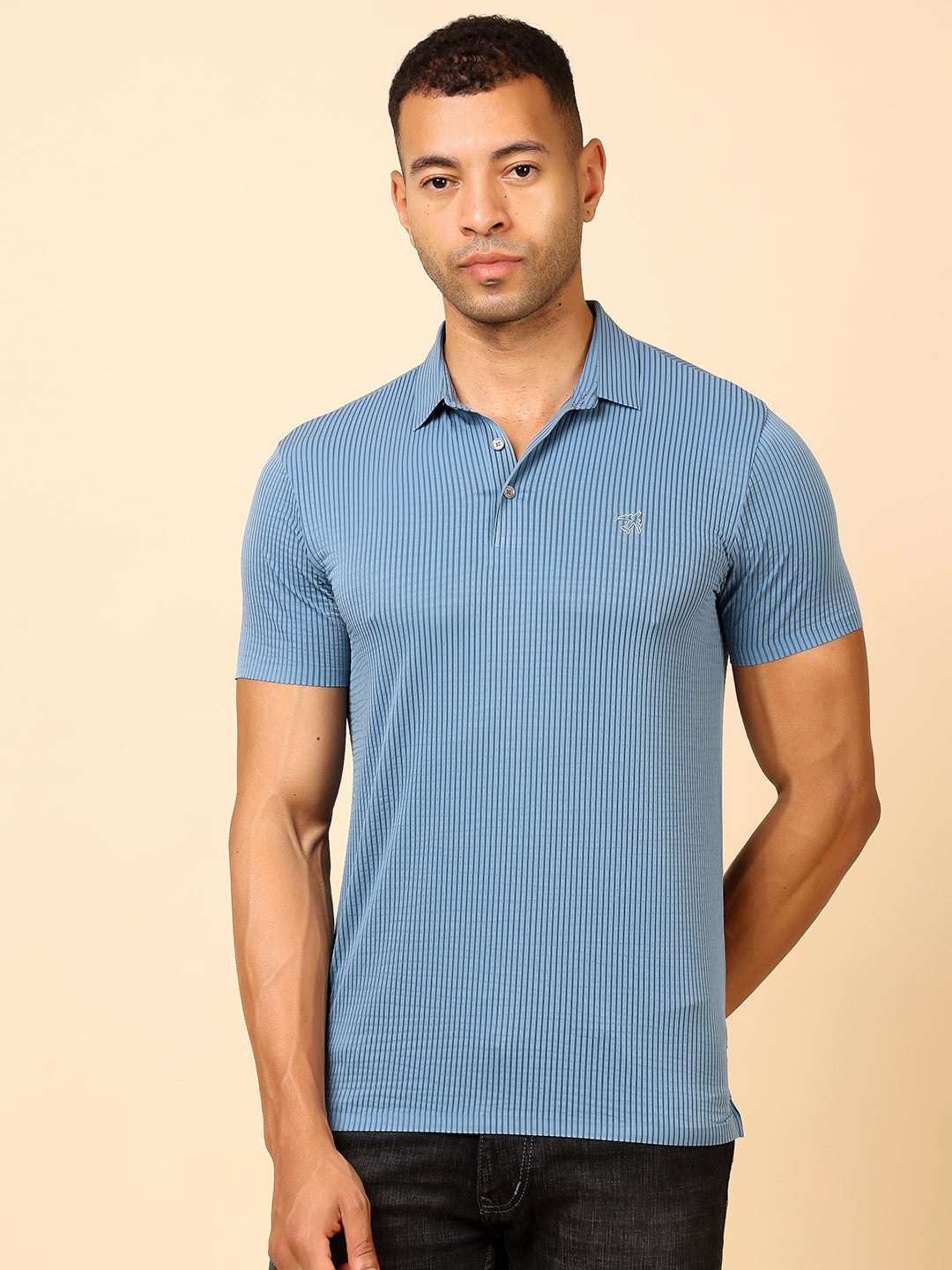 Stylox Premium Stretchable Solid Slim Fit Polo T-Shirt – Comfort Meets Style
