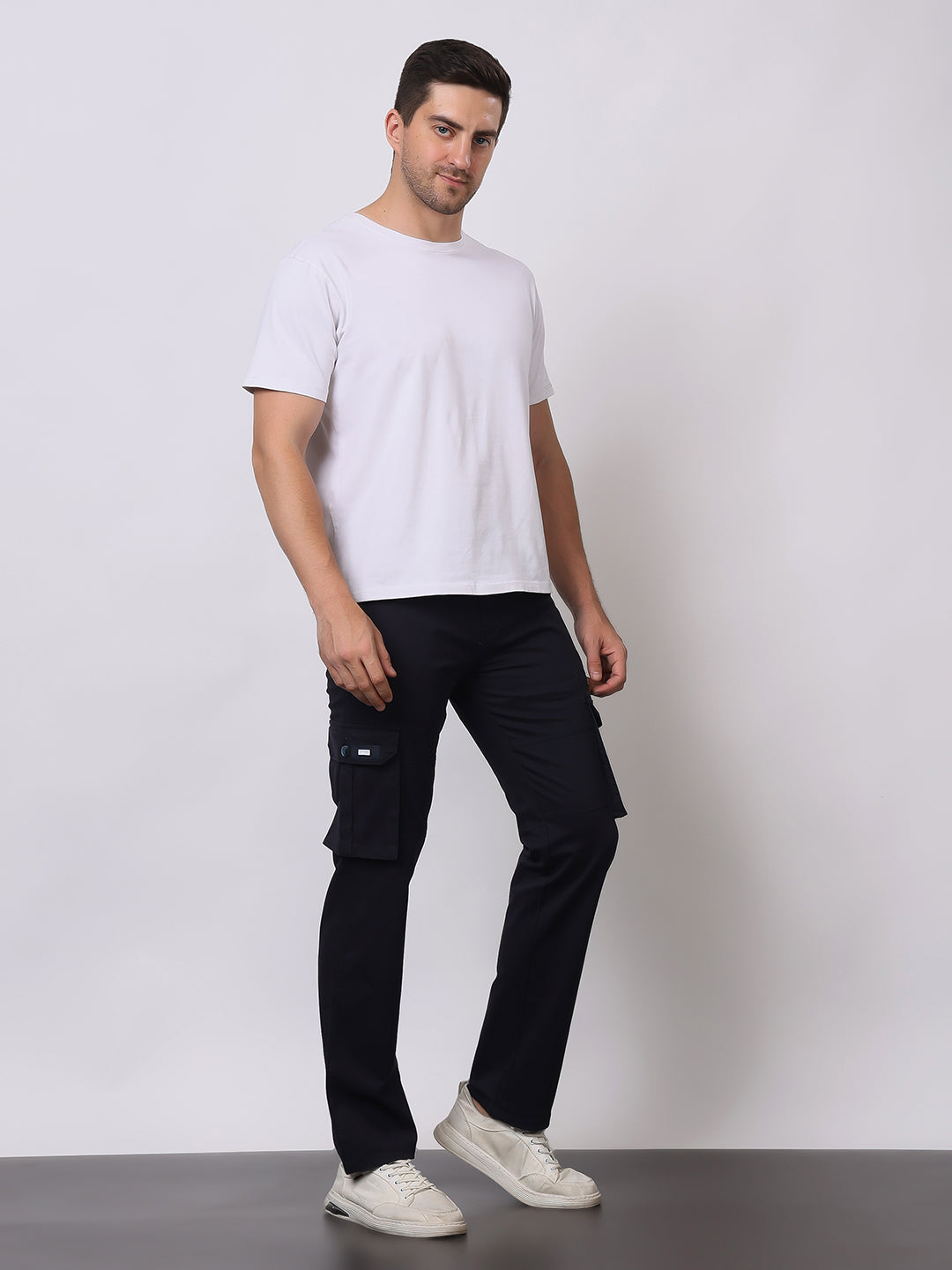Stylox Men’s Slim Fit Cargo Pants | Cotton Casual Trousers with Multi Pockets | Stylish Outdoor & Everyday Wear Cargos for Men