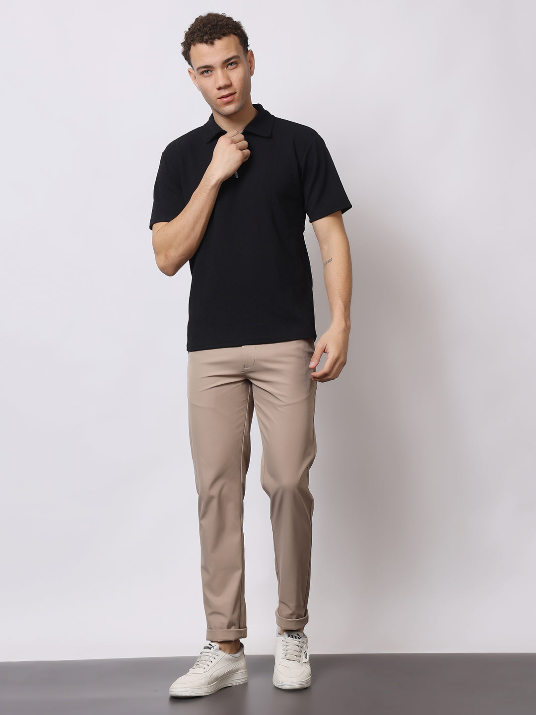 Stylox Men’s Premium Regular Fit Stretch Trousers – Formal & Casual Pants | Wrinkle-Free Office Wear - Stylox