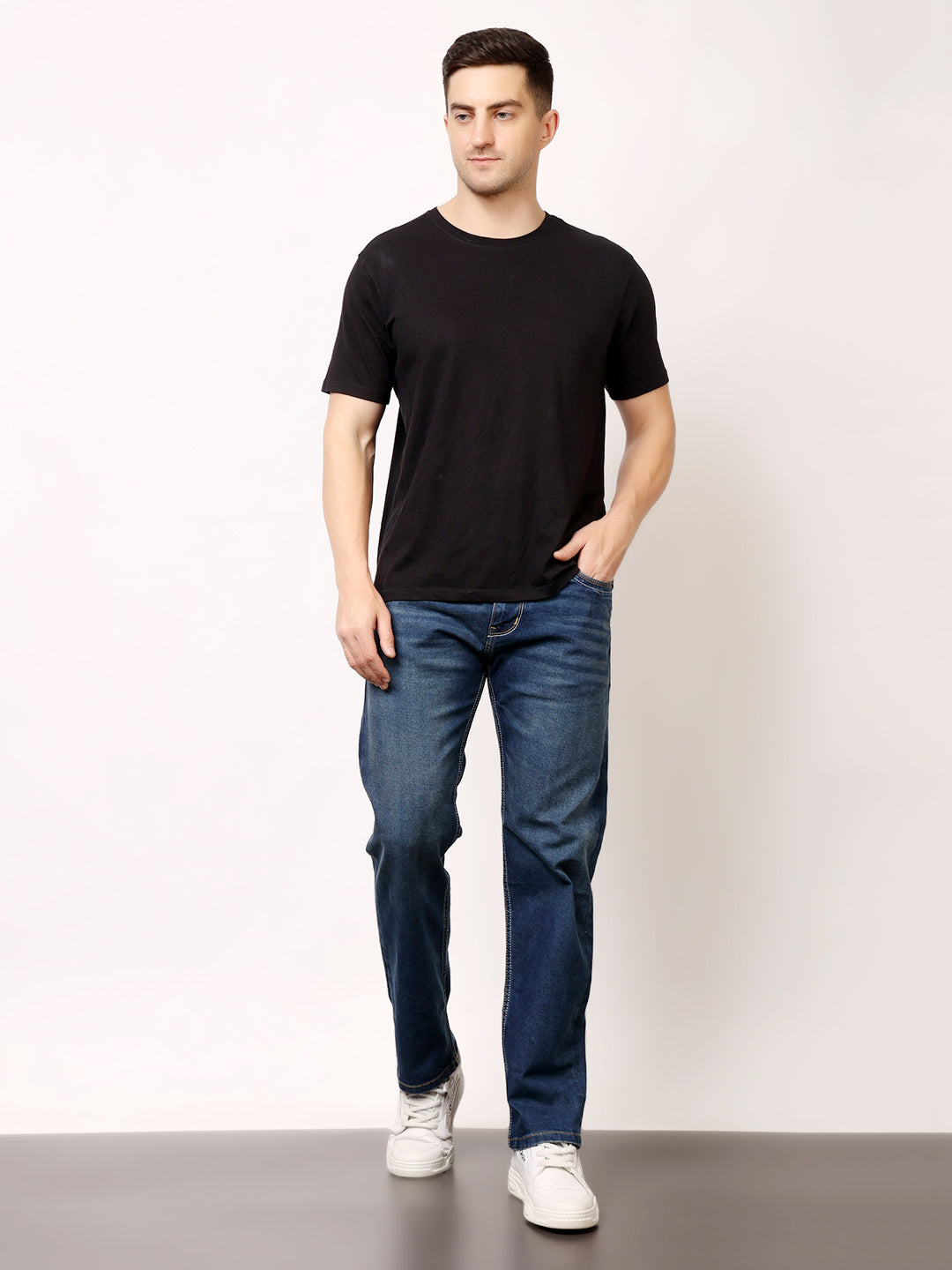 Stylox Comfort Fit Solid Men’s Jeans – Relaxed Style & All-Day Comfort J-11