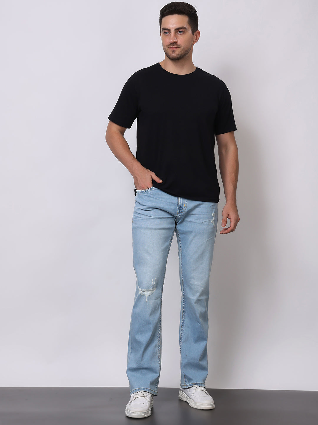 Stylox Men’s Bootcut Fit Jeans – Classic Flared Denim with Modern Comfort
