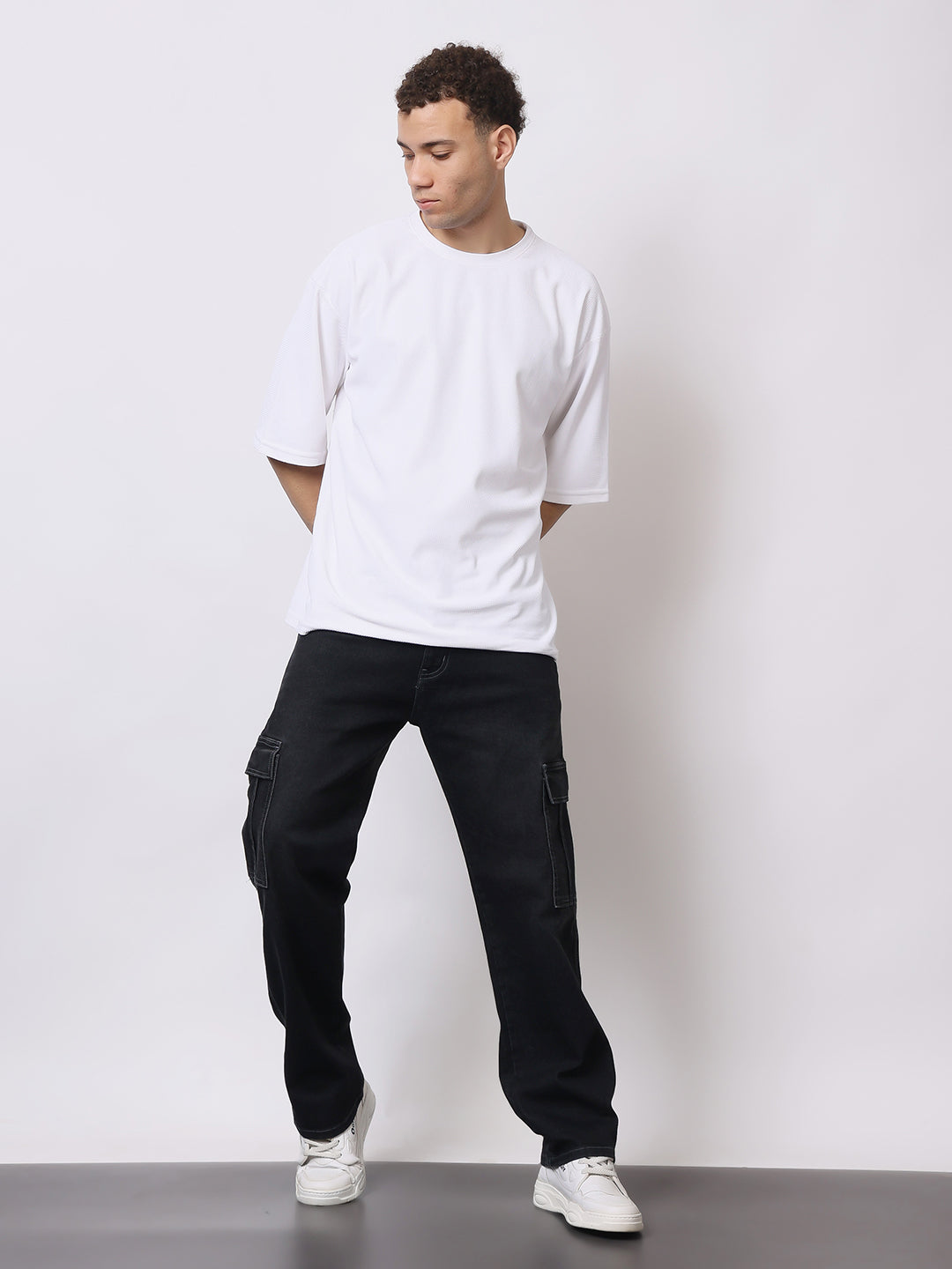 Stylox Men’s Regular Fit Cargo Jeans | Multi-Pocket Denim Cargo Pants for Casual & Streetwear Style - Stylox