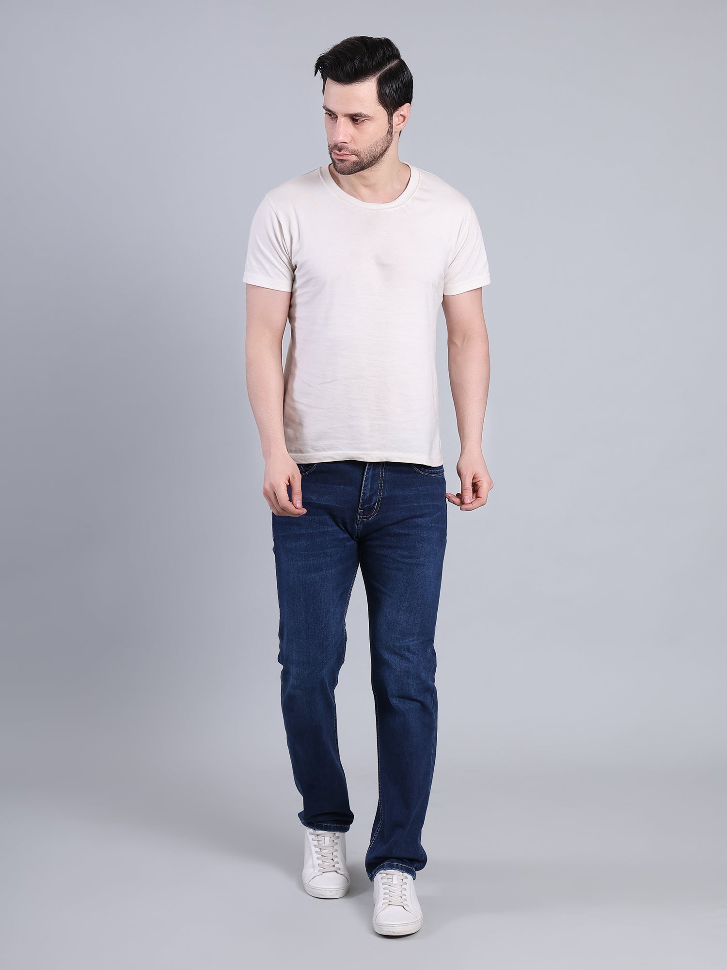 Stylox Men’s Comfort Fit Mid-Rise Jeans