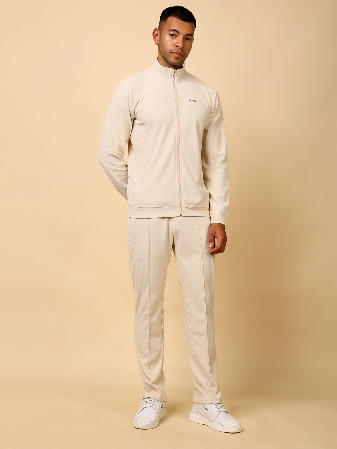 Stylox Men’s Solid Tracksuit – Stylish Full Set for Sports, Gym & Casual Wear