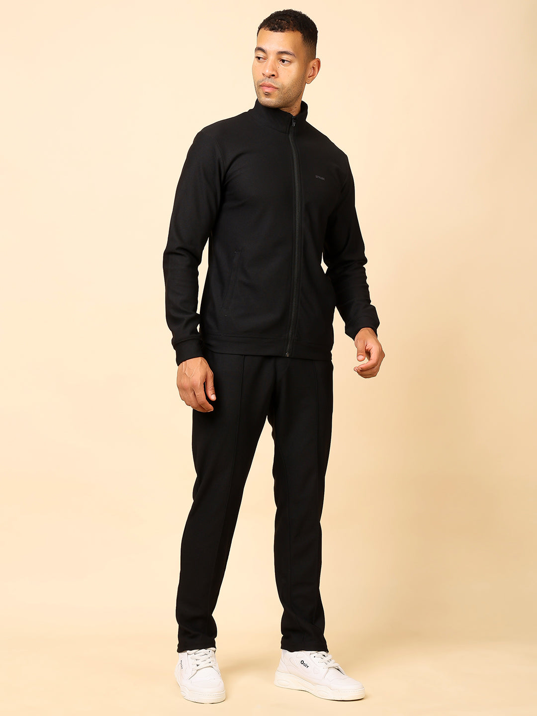 Stylox Men’s Solid Tracksuit – Stylish Full Set for Sports, Gym & Casual Wear