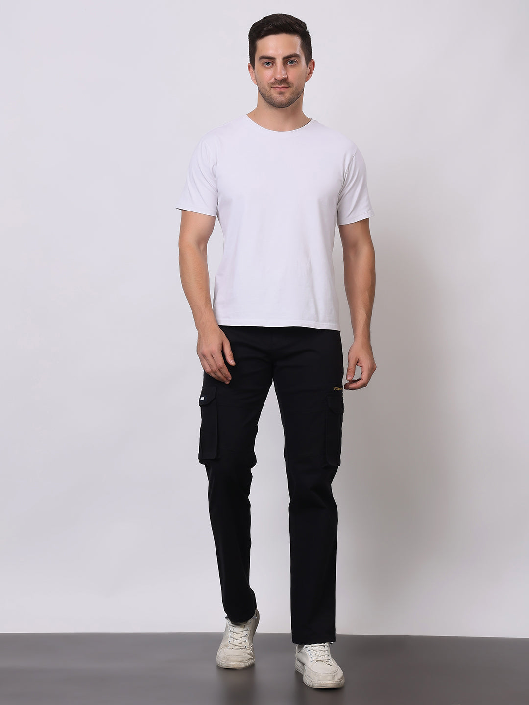 Stylox Men’s Slim Fit Cargo Pants | Cotton Casual Trousers with Multi Pockets | Stylish Outdoor & Everyday Wear Cargos for Men