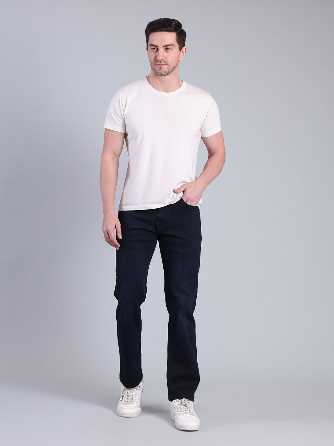 Stylox Men’s Straight Fit Jeans | Classic Denim Jeans for Men | Mid-Rise Everyday Casual Wear Jeans