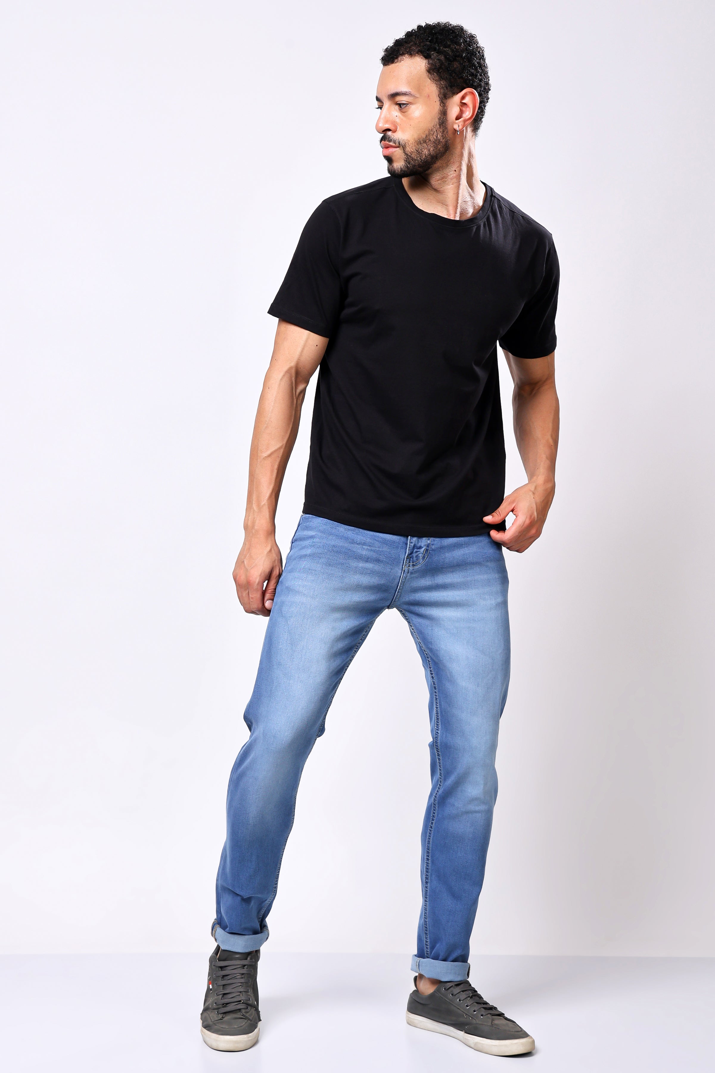 Stylox Slim Fit Denim Jeans - Light Blue,