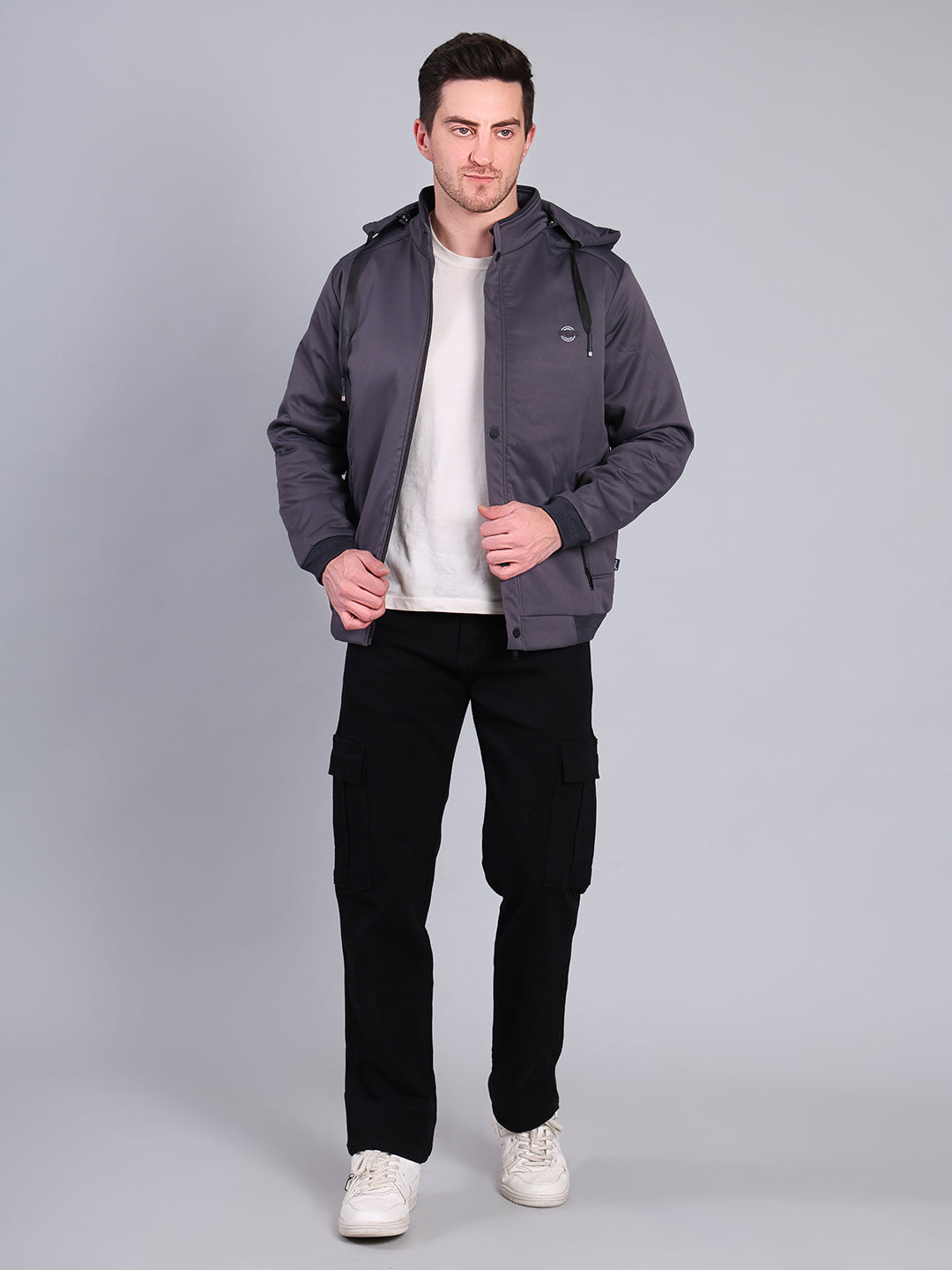 Stylox Men’s Winter Jacket with Hood | Warm Padded Jacket | Stylish Casual Outerwear