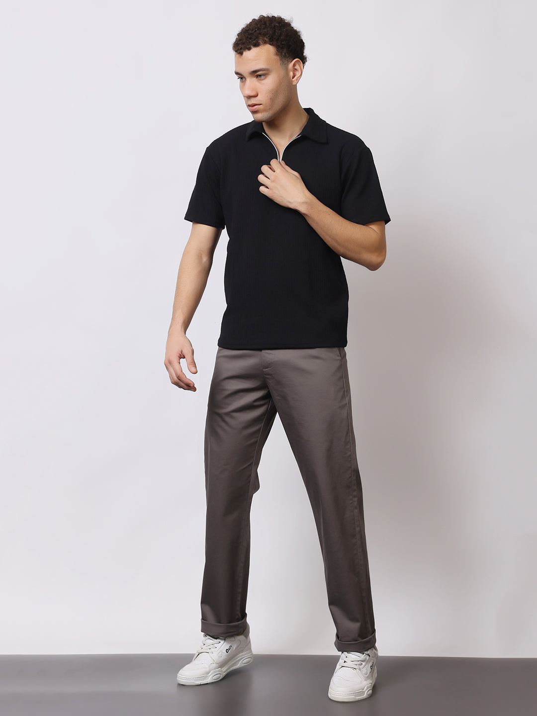 Stylox Men’s Premium Straight Fit Cotton Trousers – Casual & Office Wear Pants - Stylox