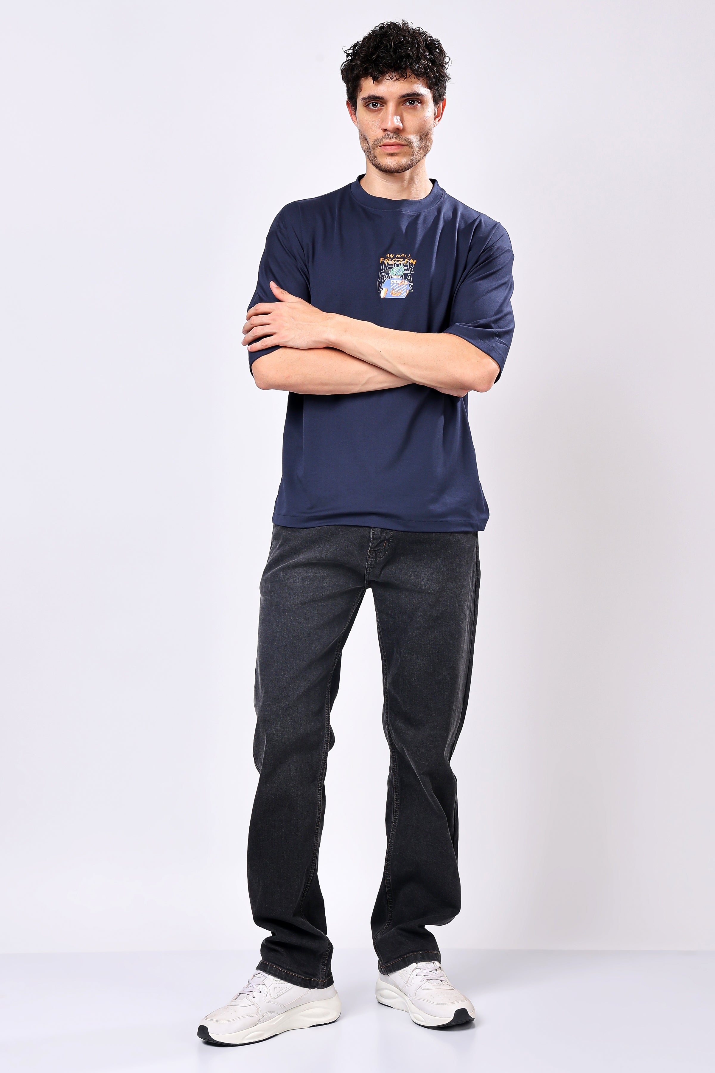 Stylox Men’s Oversized Round Neck Half Sleeve Back Printed T-Shirt | Premium Cotton Loose Fit Graphic Tee for Streetwear & Casual Style