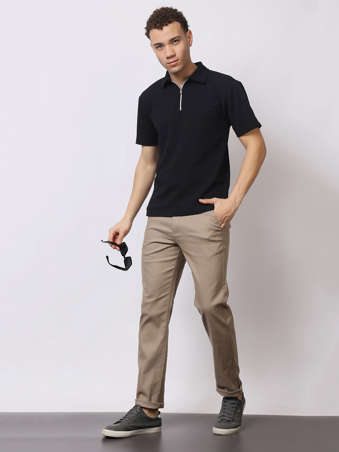 Stylox Men’s Premium Regular Fit Cotton Trousers – Casual & Formal Pants | Breathable Everyday Wear - Stylox