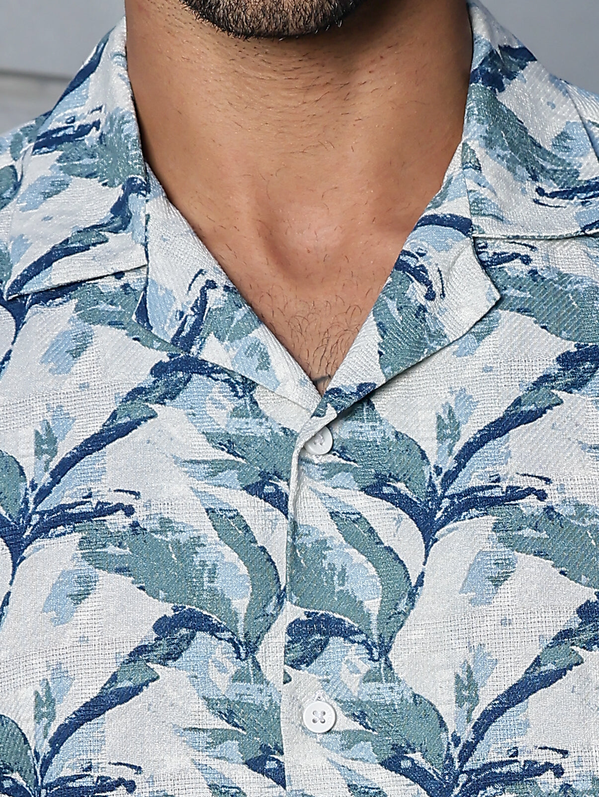 Stylox Half Sleeve Leaf Print Casual Shirt For Men