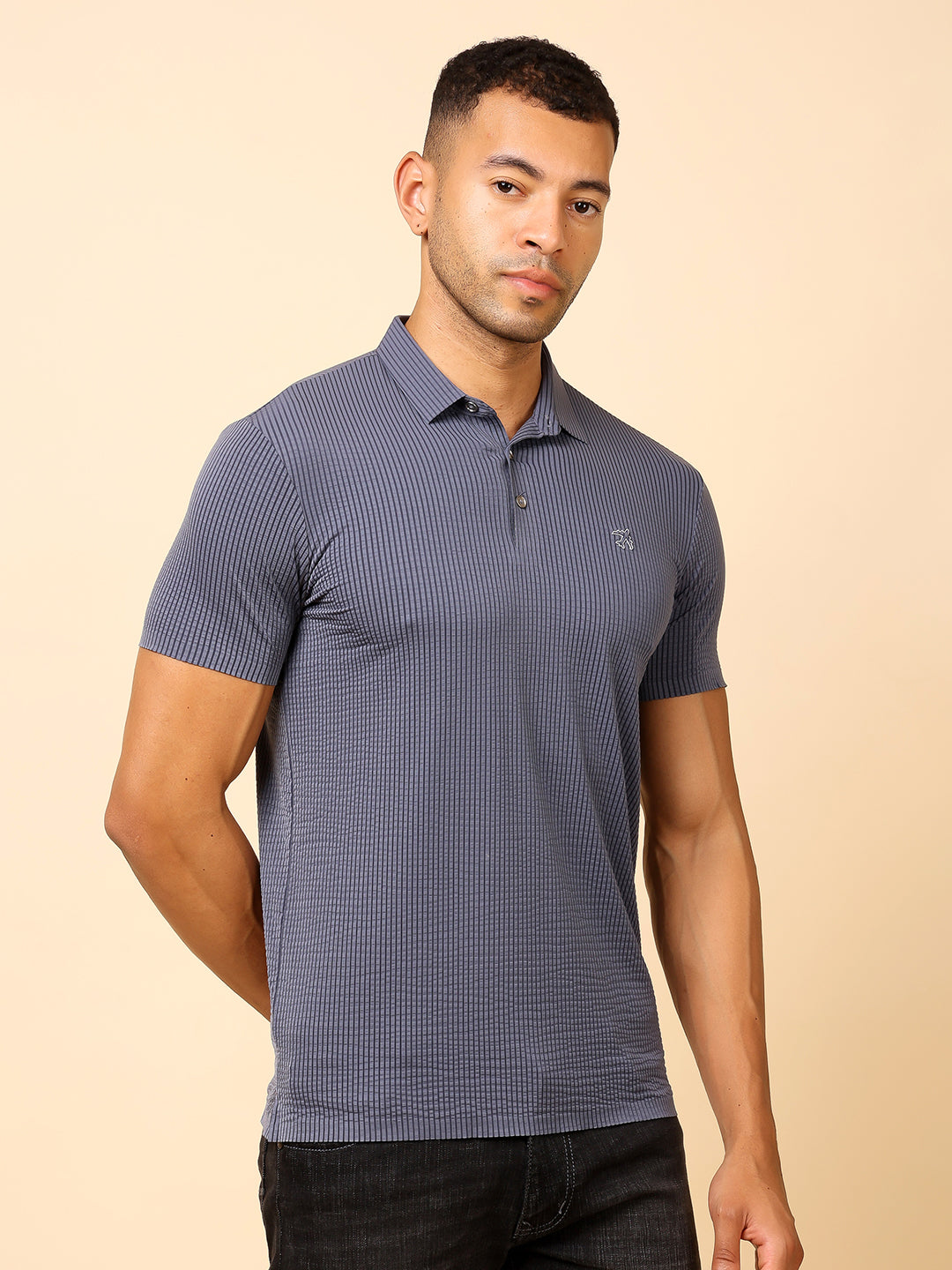 Stylox Premium Stretchable Solid Slim Fit Polo T-Shirt – Comfort Meets Style