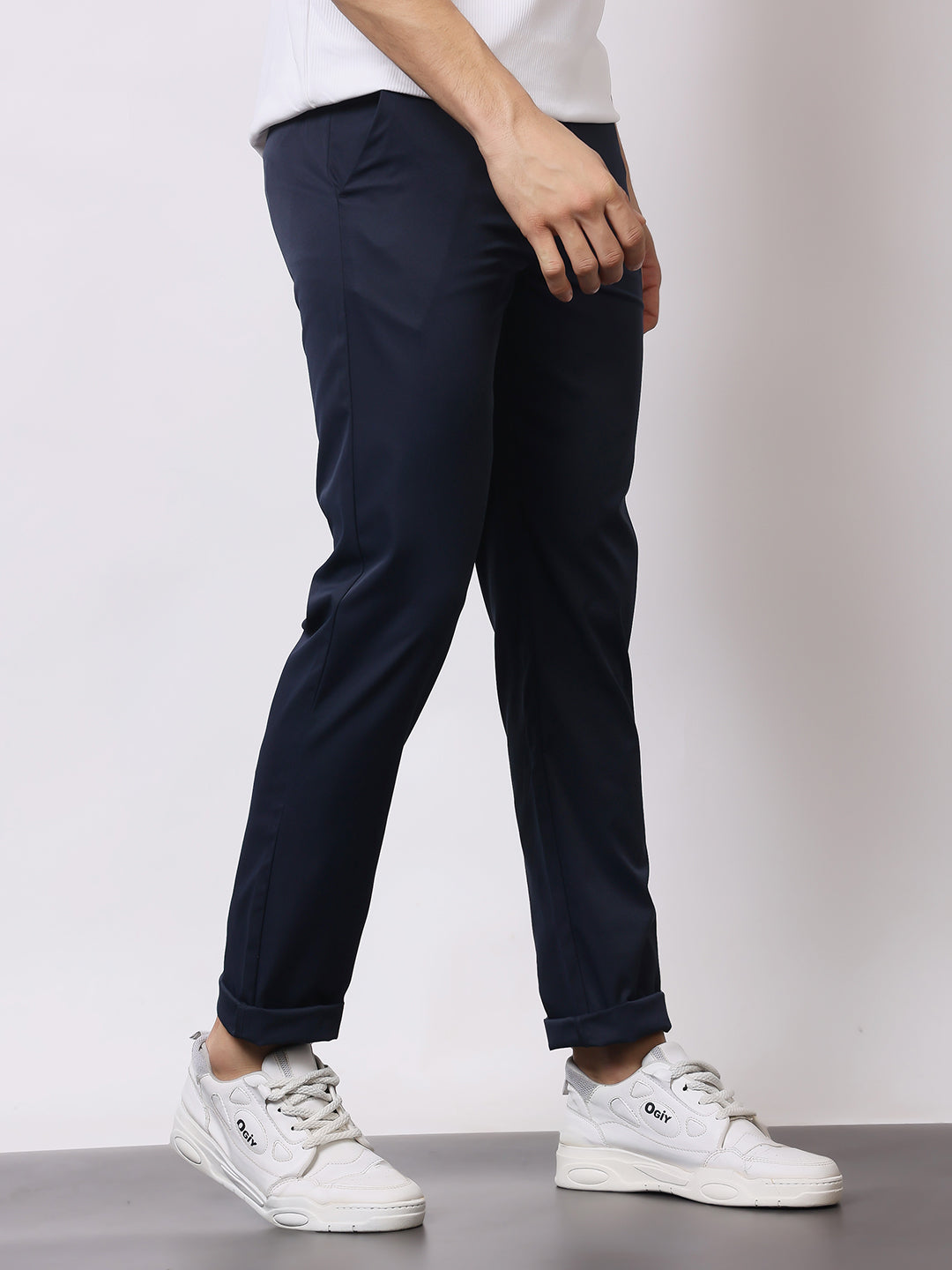 Stylox Men’s Premium Regular Fit Stretch Trousers – Formal & Casual Pants | Wrinkle-Free Office Wear - Stylox