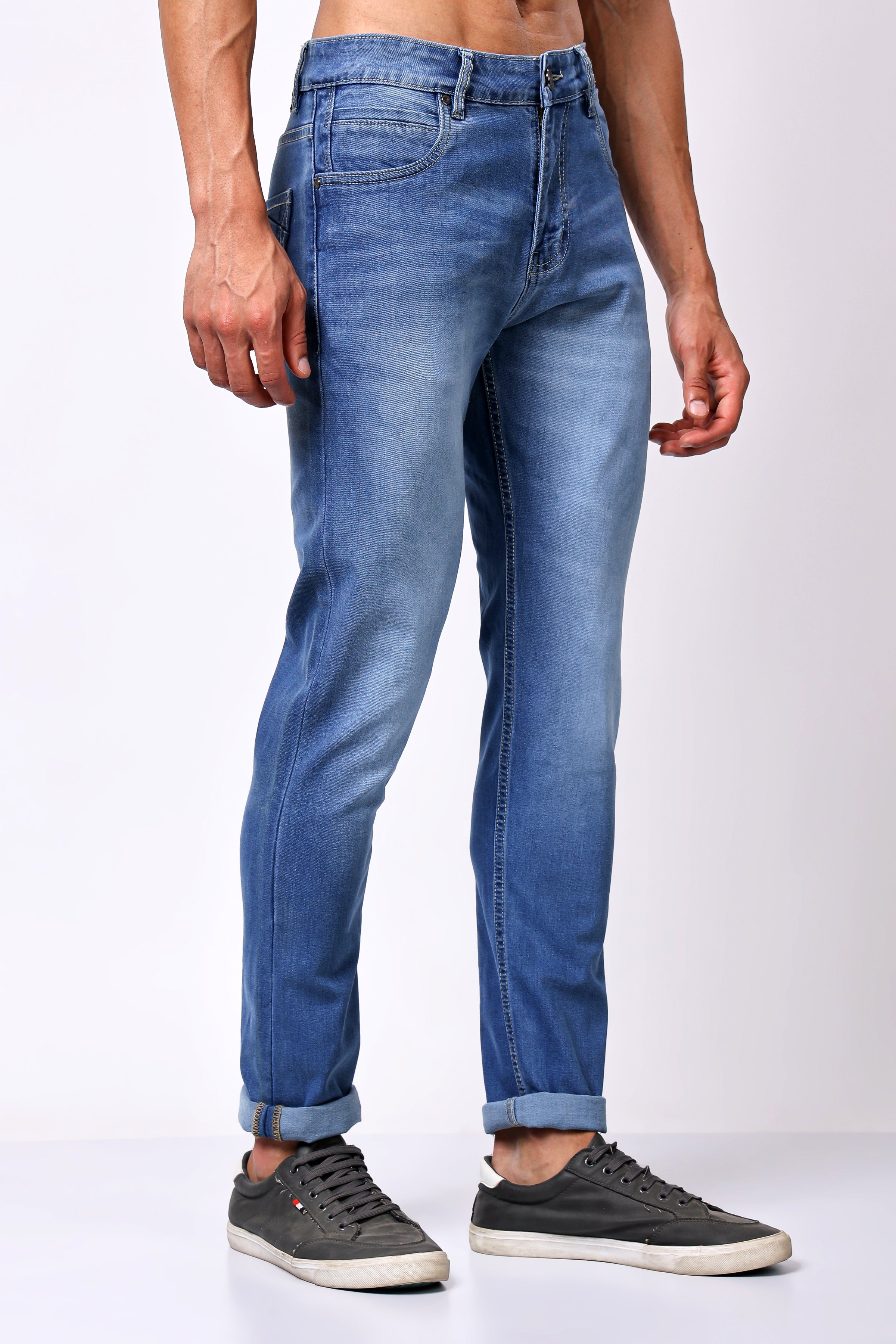 Stylox Slim Fit Denim Jeans - Light Blue,