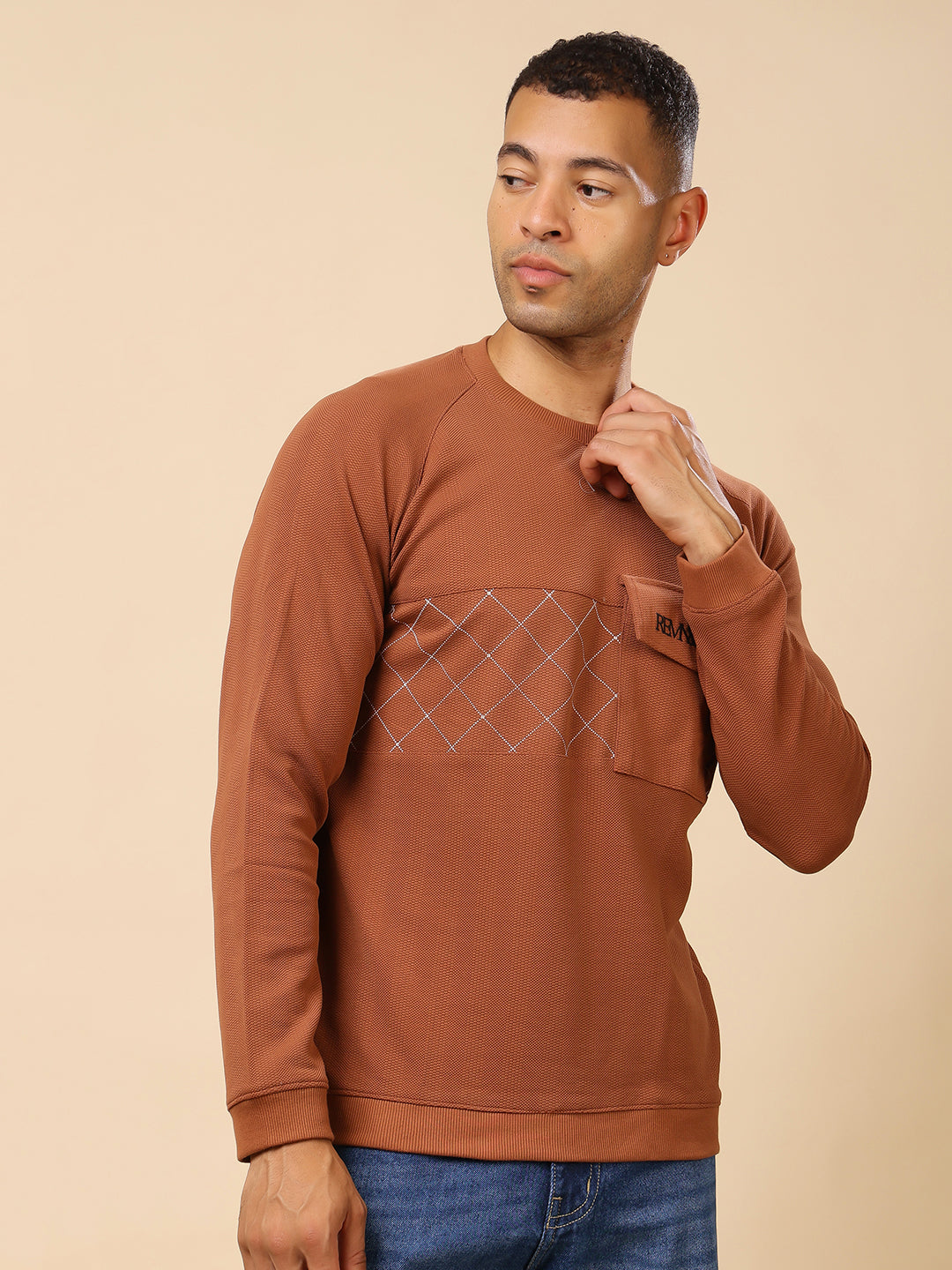 Stylox Men’s Round Neck Full Sleeve Sweatshirt – Classic Fit, Soft Fabric & Cozy Winter Wear