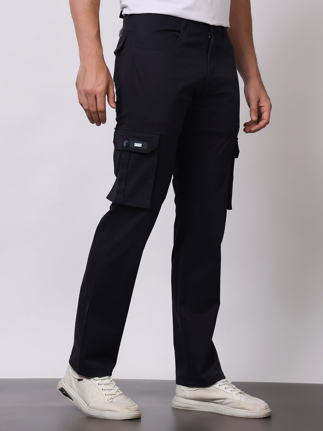Stylox Men’s Slim Fit Cargo Pants | Cotton Casual Trousers with Multi Pockets | Stylish Outdoor & Everyday Wear Cargos for Men