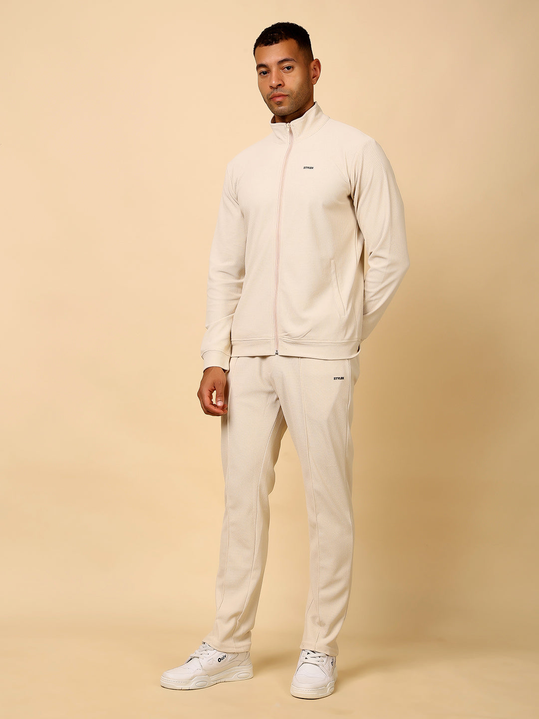 Stylox Men’s Solid Tracksuit – Stylish Full Set for Sports, Gym & Casual Wear