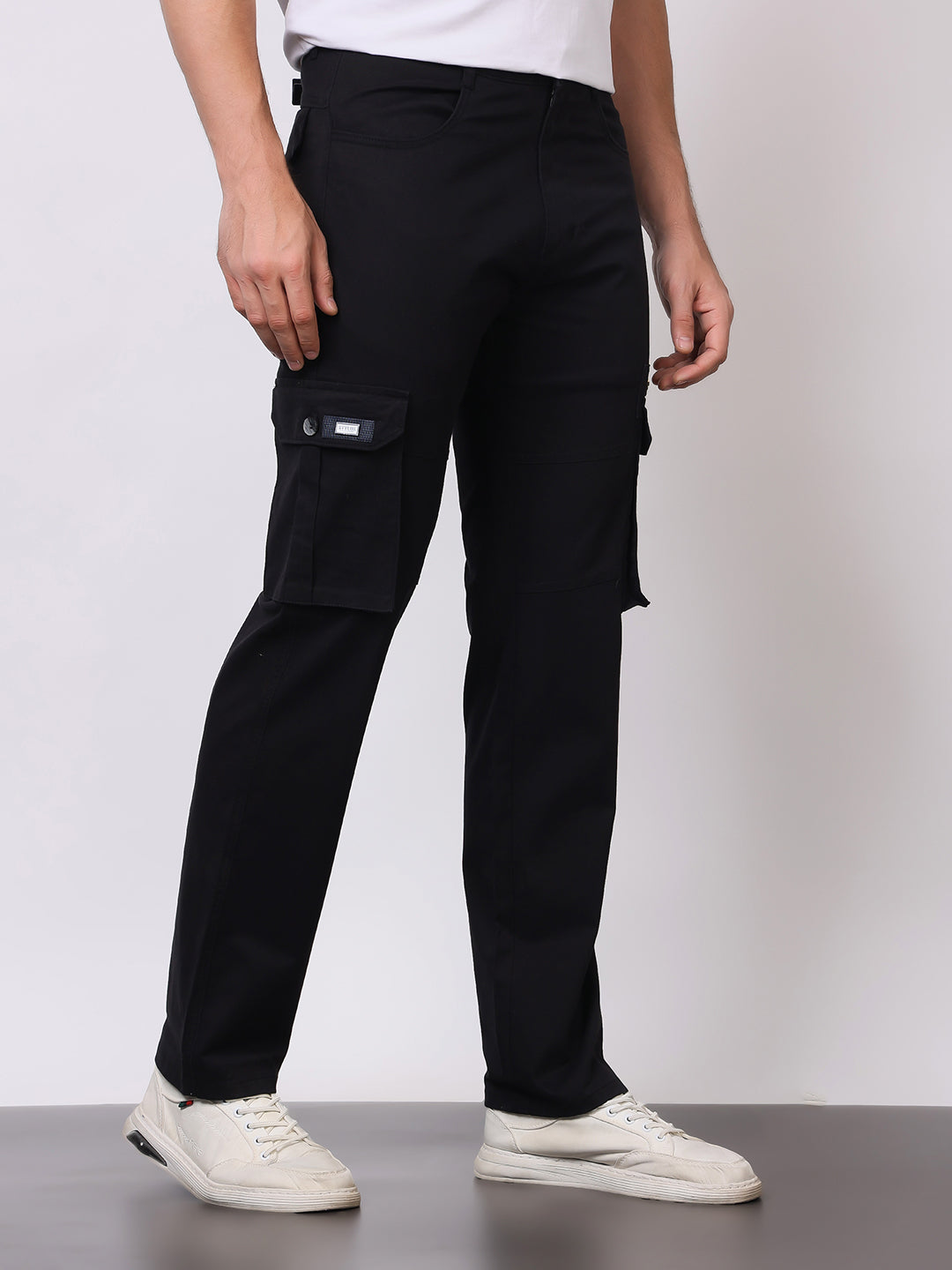 Stylox Men’s Slim Fit Cargo Pants | Cotton Casual Trousers with Multi Pockets | Stylish Outdoor & Everyday Wear Cargos for Men