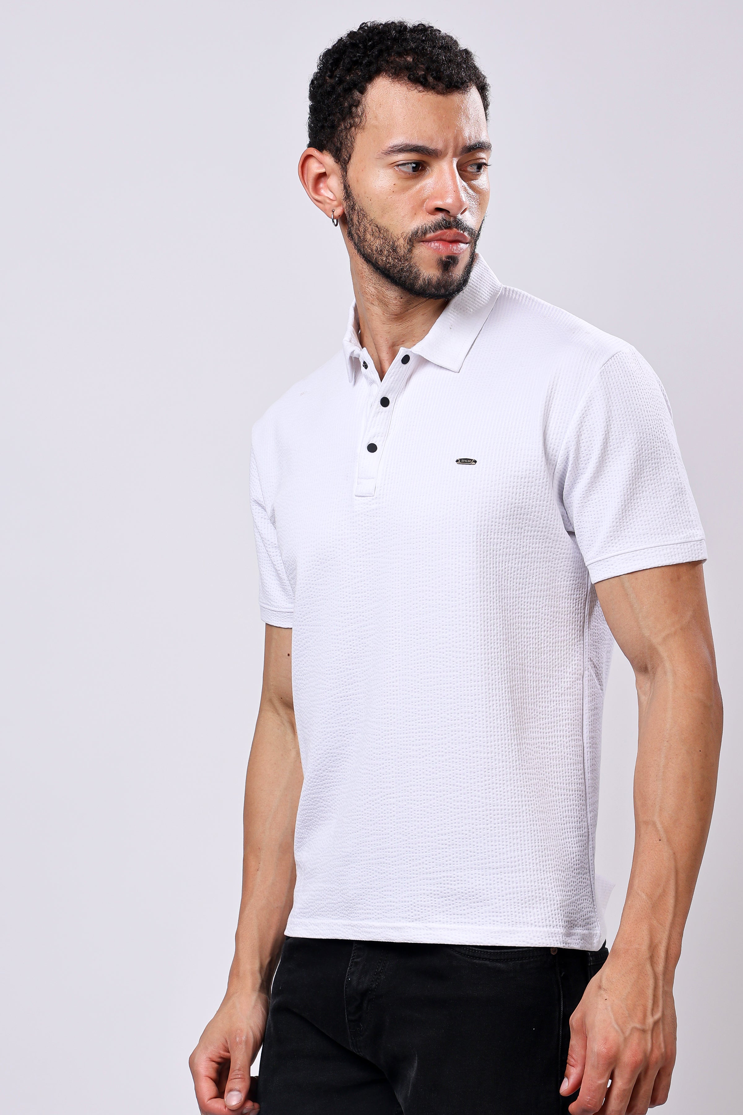 Stylox Solid Polo T-Shirt For Men