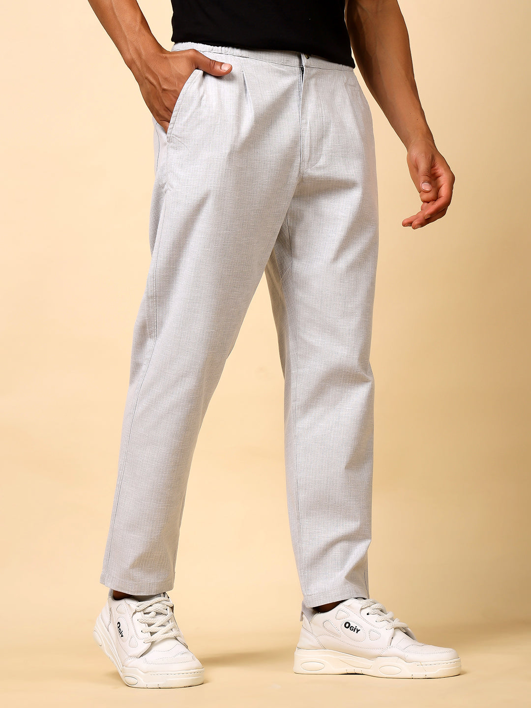Stylox Men’s Classic Fit Trousers – Comfortable Formal & Casual Wear
