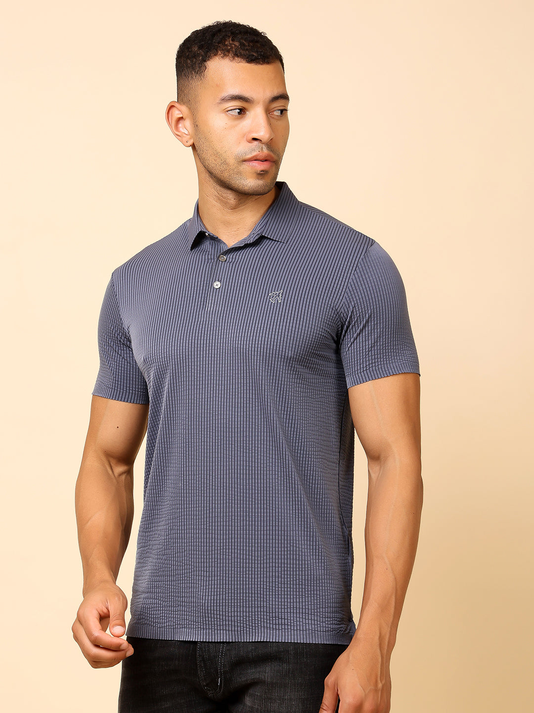 Stylox Premium Stretchable Solid Slim Fit Polo T-Shirt – Comfort Meets Style