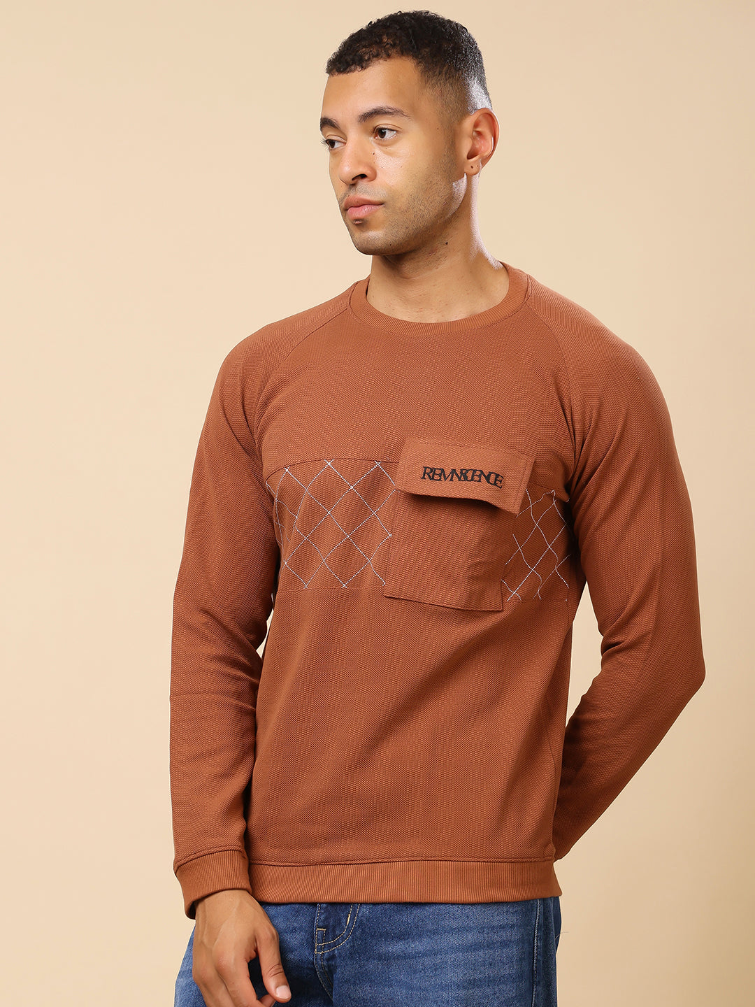 Stylox Men’s Round Neck Full Sleeve Sweatshirt – Classic Fit, Soft Fabric & Cozy Winter Wear