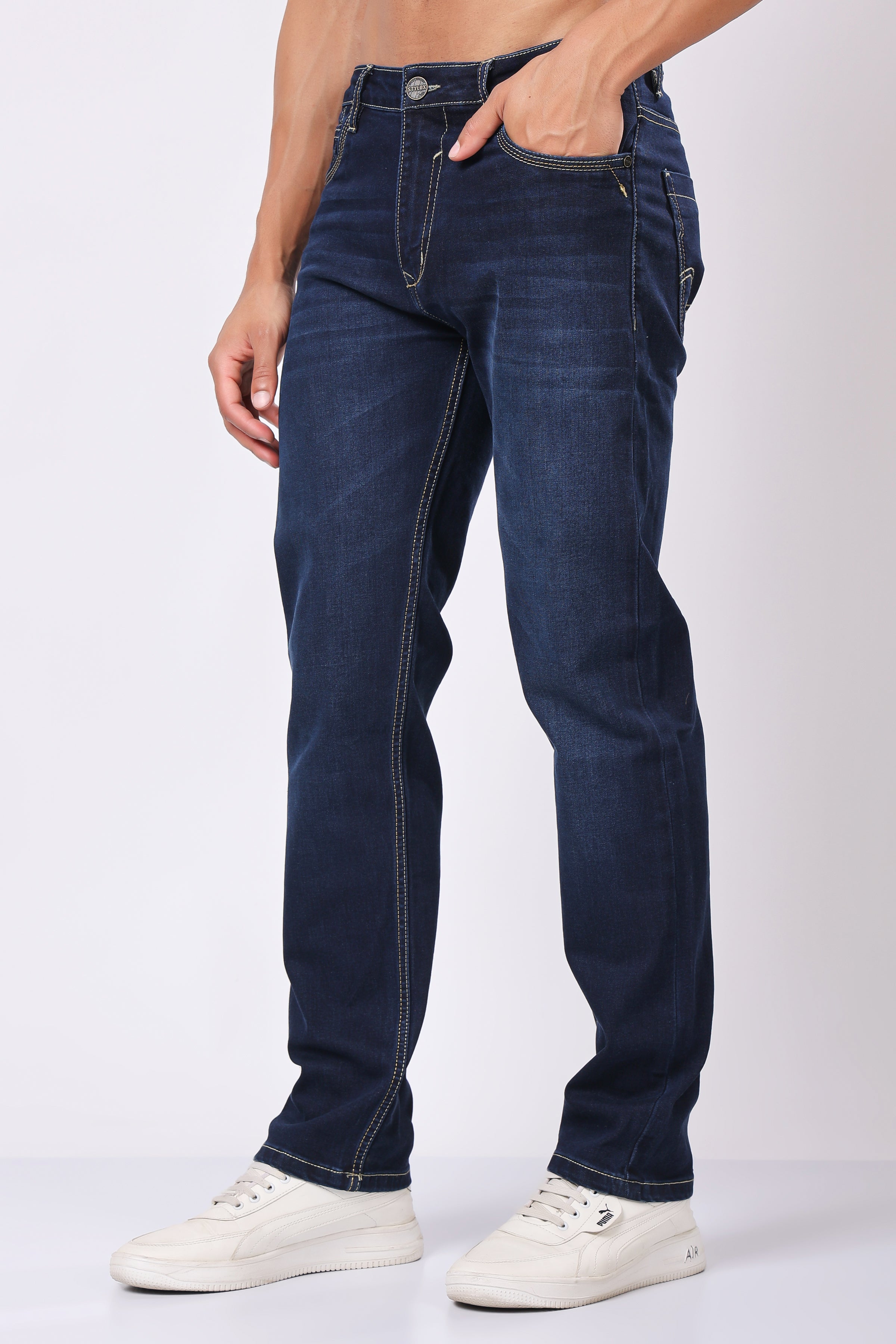 Stylox Comfort Fit Jeans for Men&