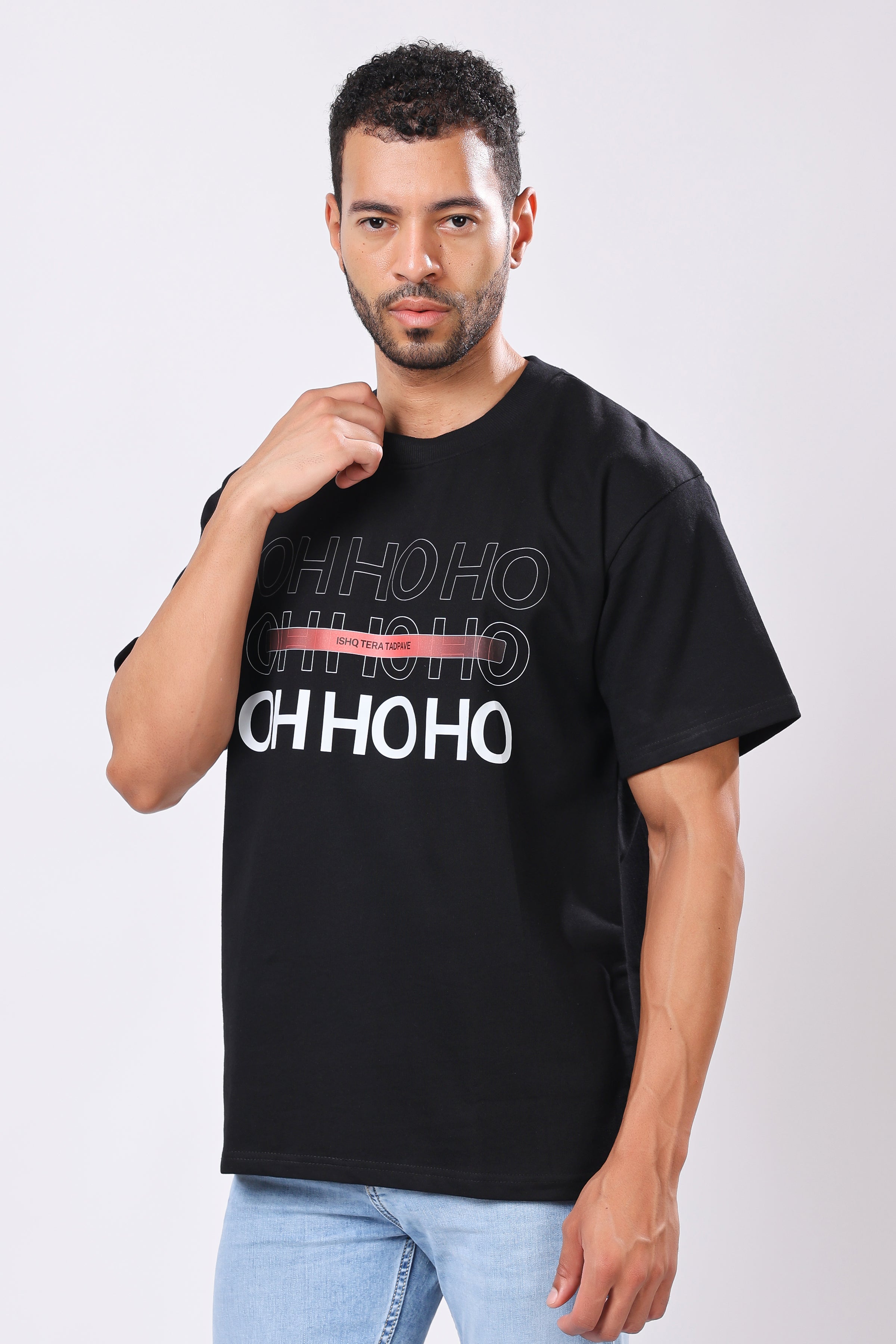 Stylox Men’s Oversized Round Neck Half Sleeve Printed T-Shirt | Premium Cotton Loose Fit Graphic Tee for Streetwear & Casual Style