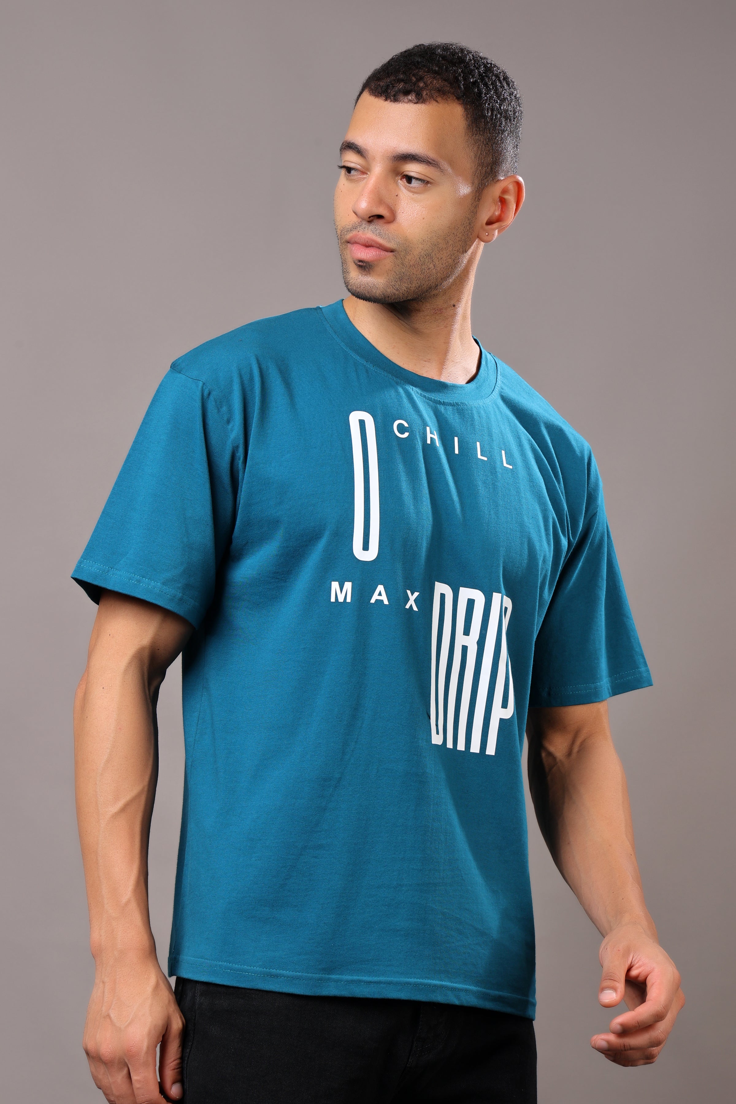 Stylox Men’s Oversized Graphic Printed Crew Neck Casual T-Shirt