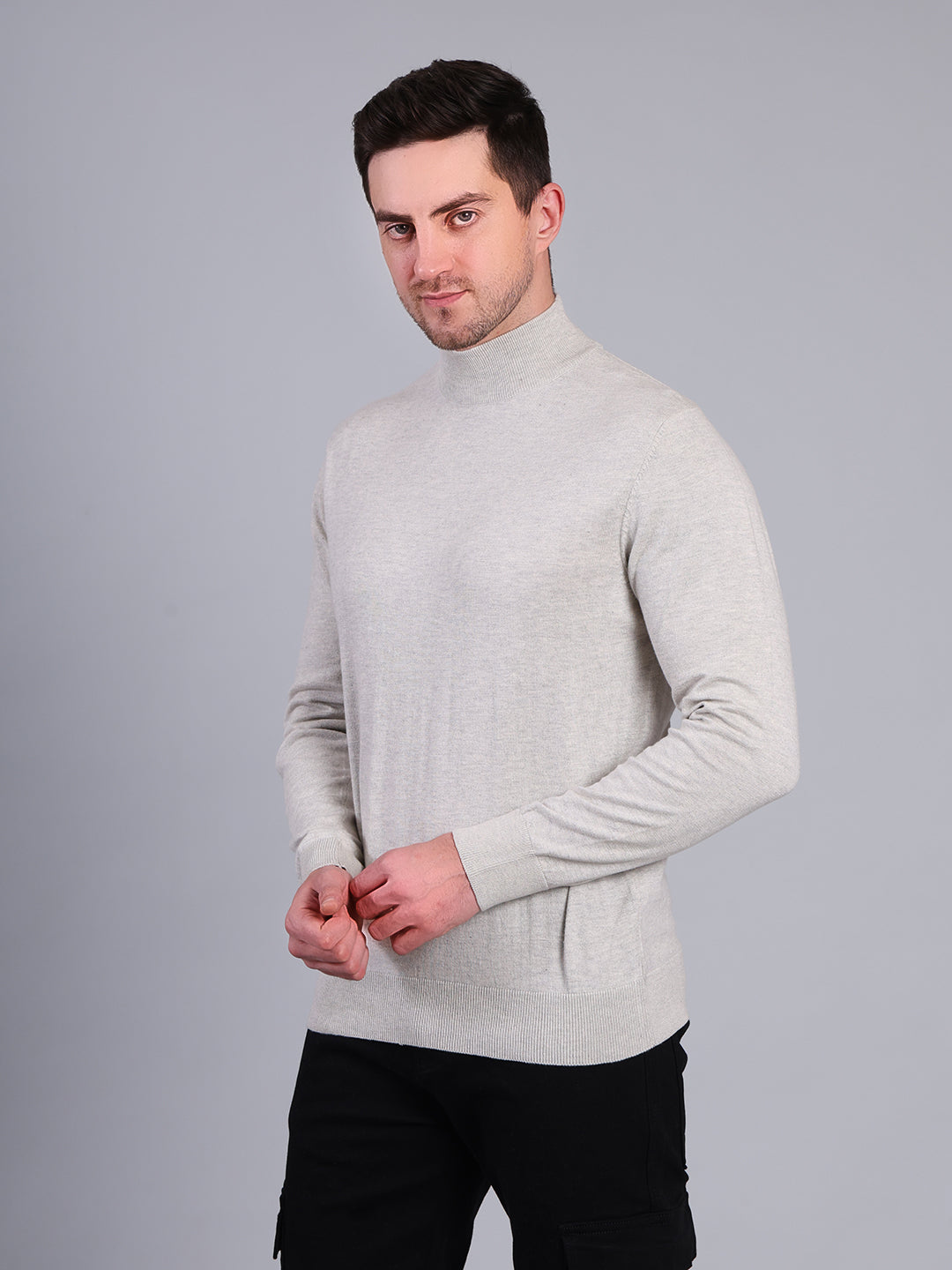 Stylox Men’s Solid Winter Sweater | Soft Knit Full Sleeve Pullover | Classic Casual Wear
